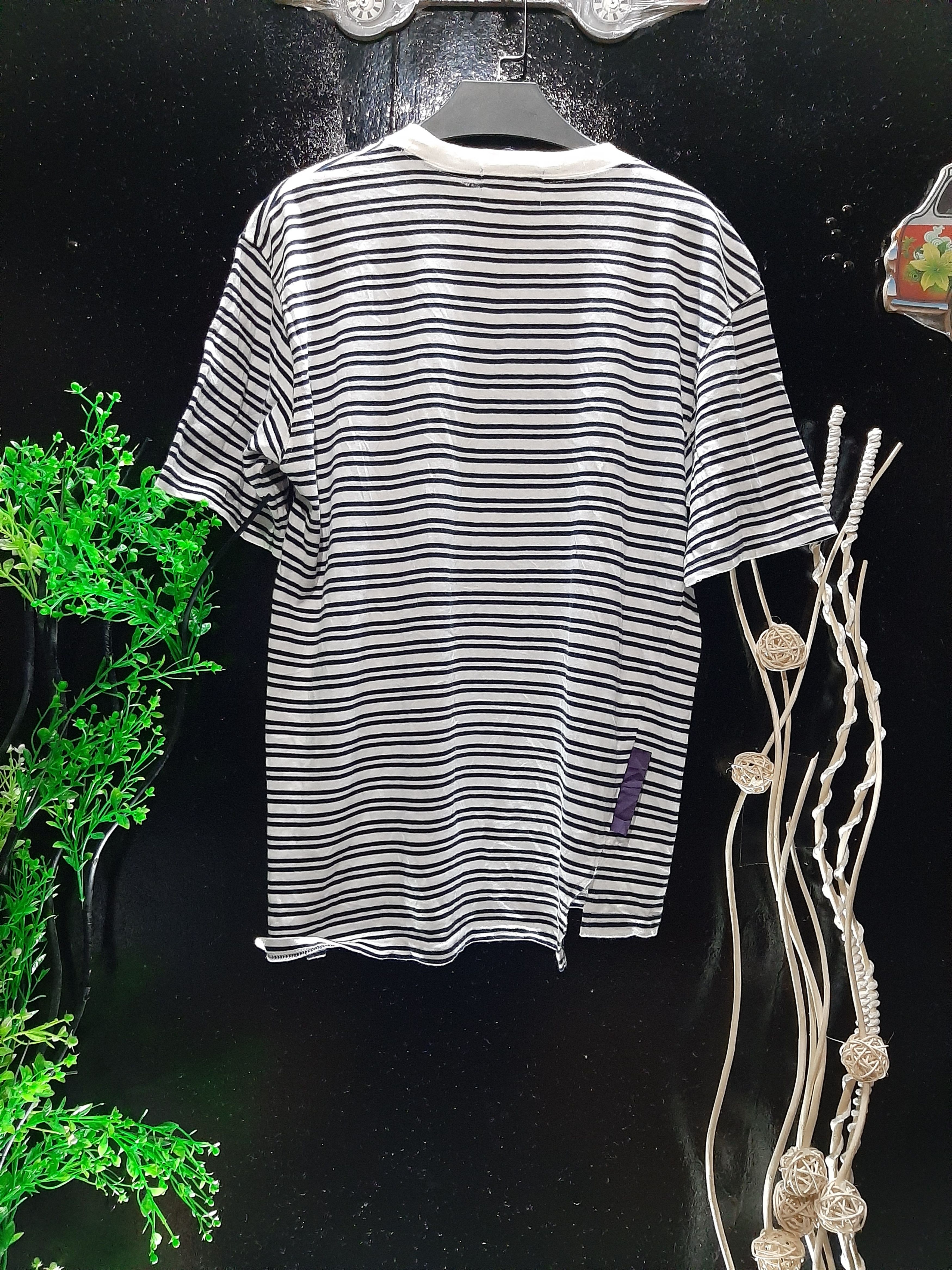 Michiko Koshino × Michiko Koshino London × Vintage VINTAGE michiko koshino junior BIG LOGO MK'J STRIPE tee Size US M / EU 48-50 / 2 - 5 Thumbnail