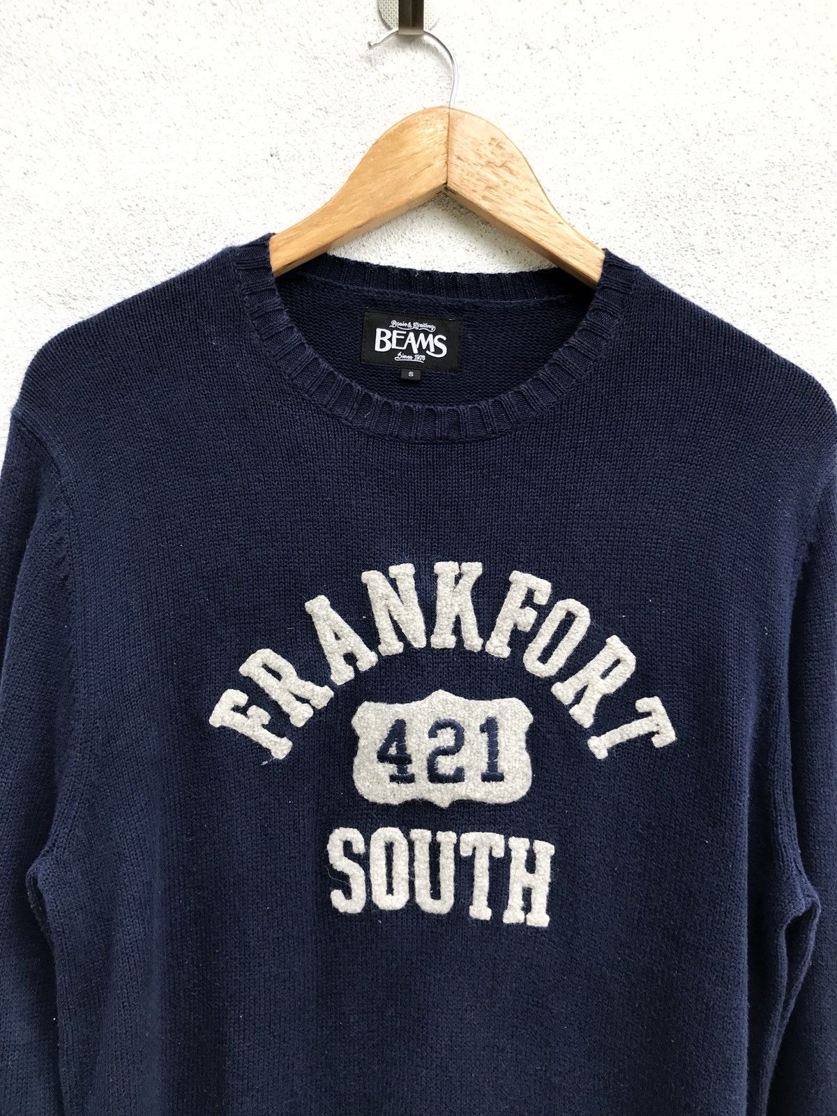 Beams Plus Japanese Brand BEAMS Hand Knit Crewneck Sweatshirt Size US S / EU 44-46 / 1 - 3 Thumbnail