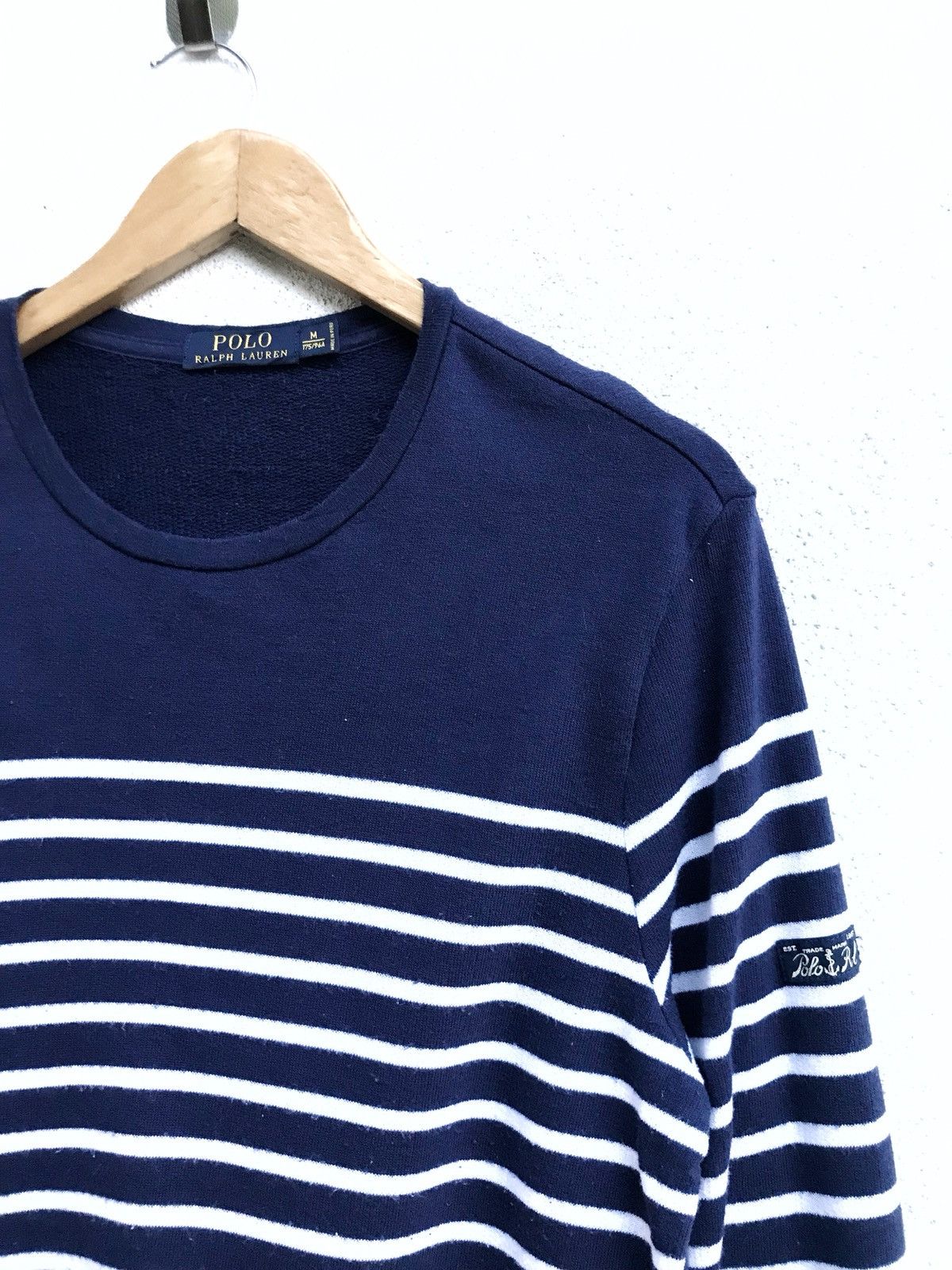 Polo Ralph Lauren Polo Ralph Lauren Stripes Navy Sweatshirt Size US M / EU 48-50 / 2 - 3 Thumbnail