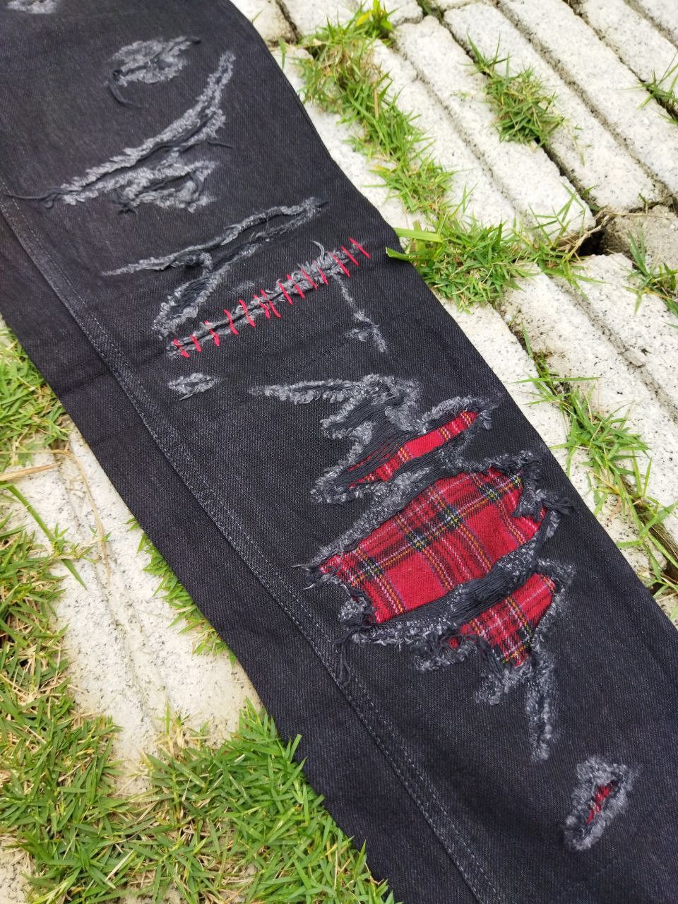 If Six Was Nine Propaganda Josh Rox Japan Punk Seditionaries Jeans Size US 29 - 5 Thumbnail
