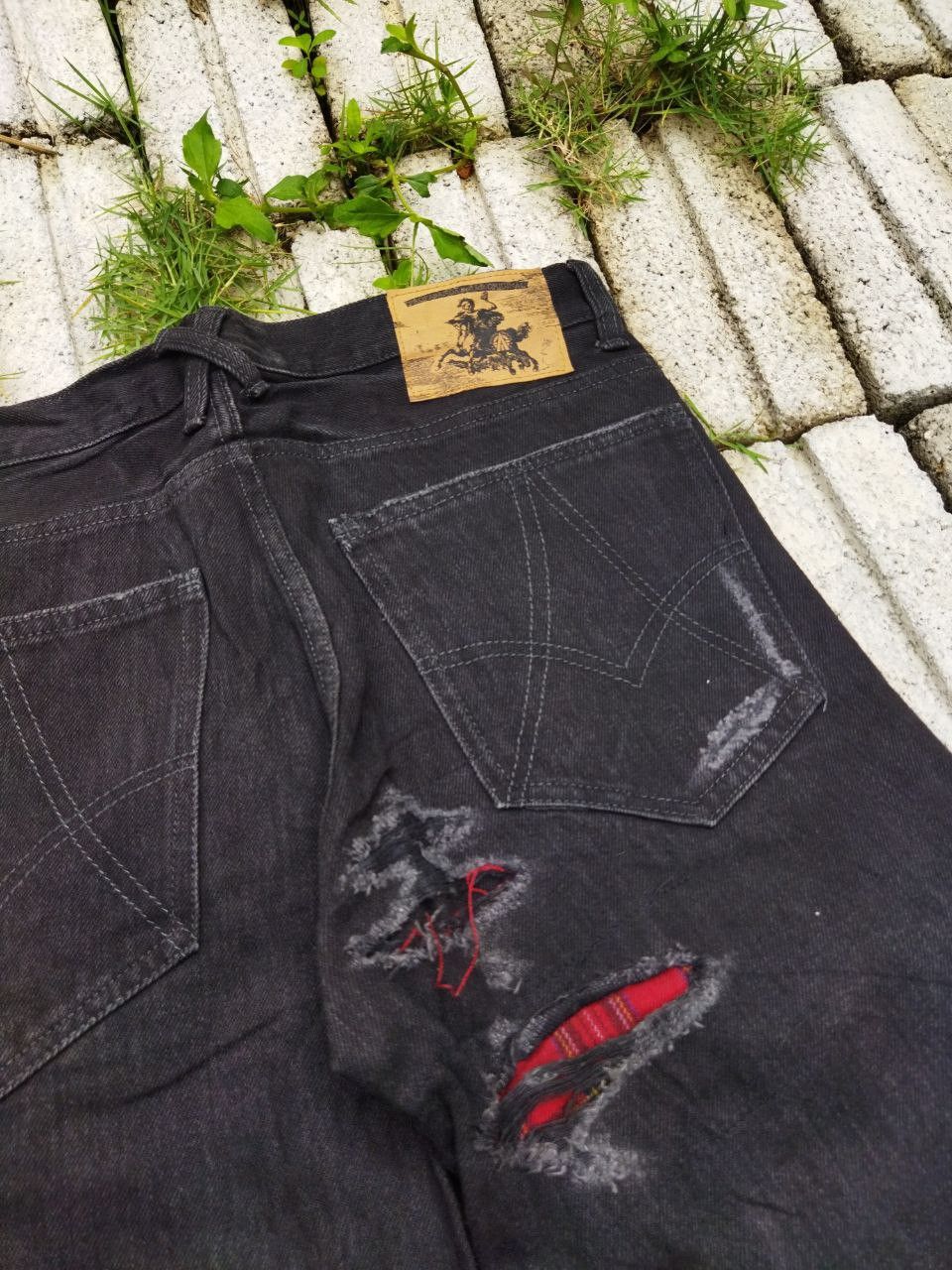 If Six Was Nine Propaganda Josh Rox Japan Punk Seditionaries Jeans Size US 29 - 11 Thumbnail