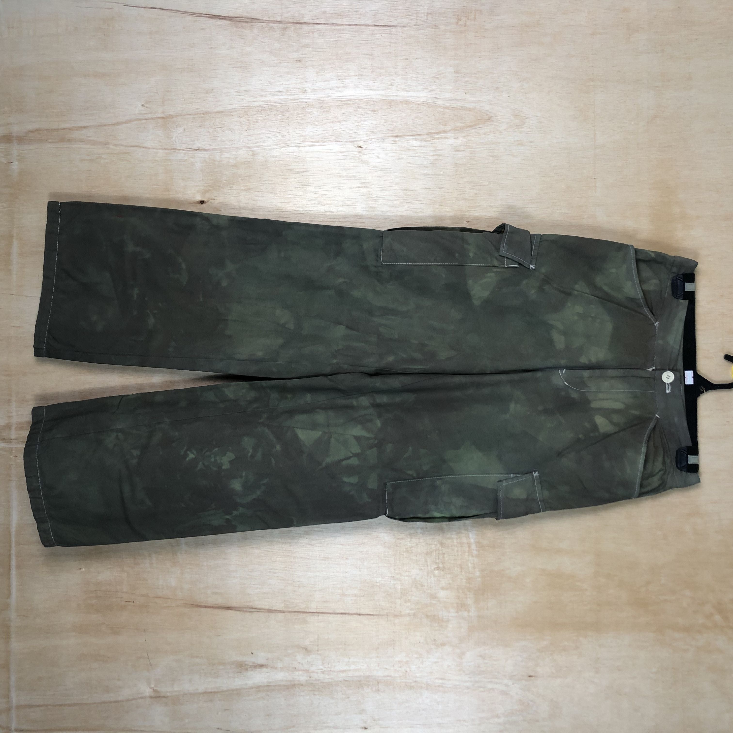 image of Faded Glory Dl Size 24 Paedelo Faded Green Multipocket Cargo Pants C063 in Grey, Women's