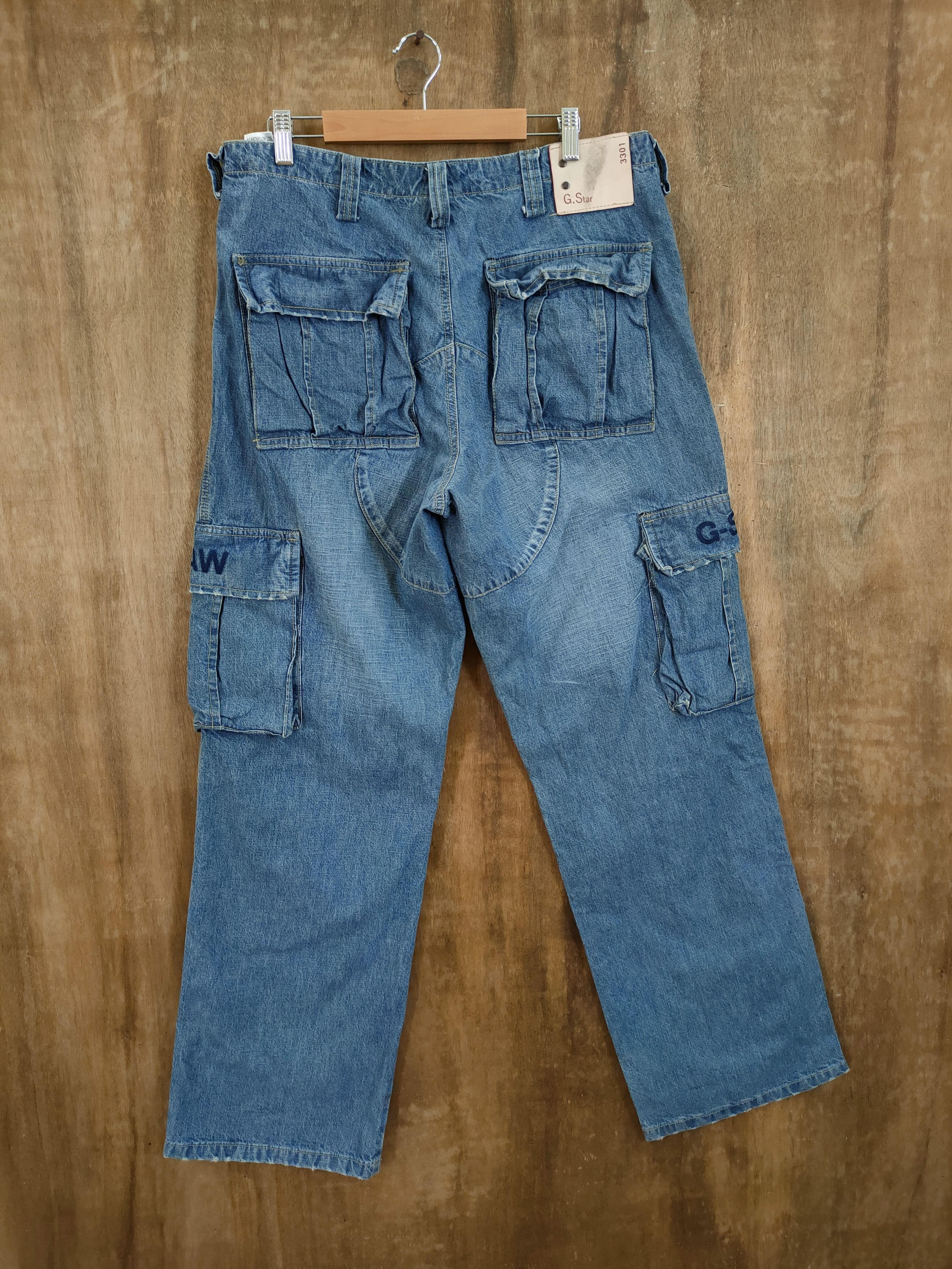 G-Star Gstar Raw multi pocket utility denim cargo pants #1321DL Size US 36 / EU 52 - 7 Thumbnail