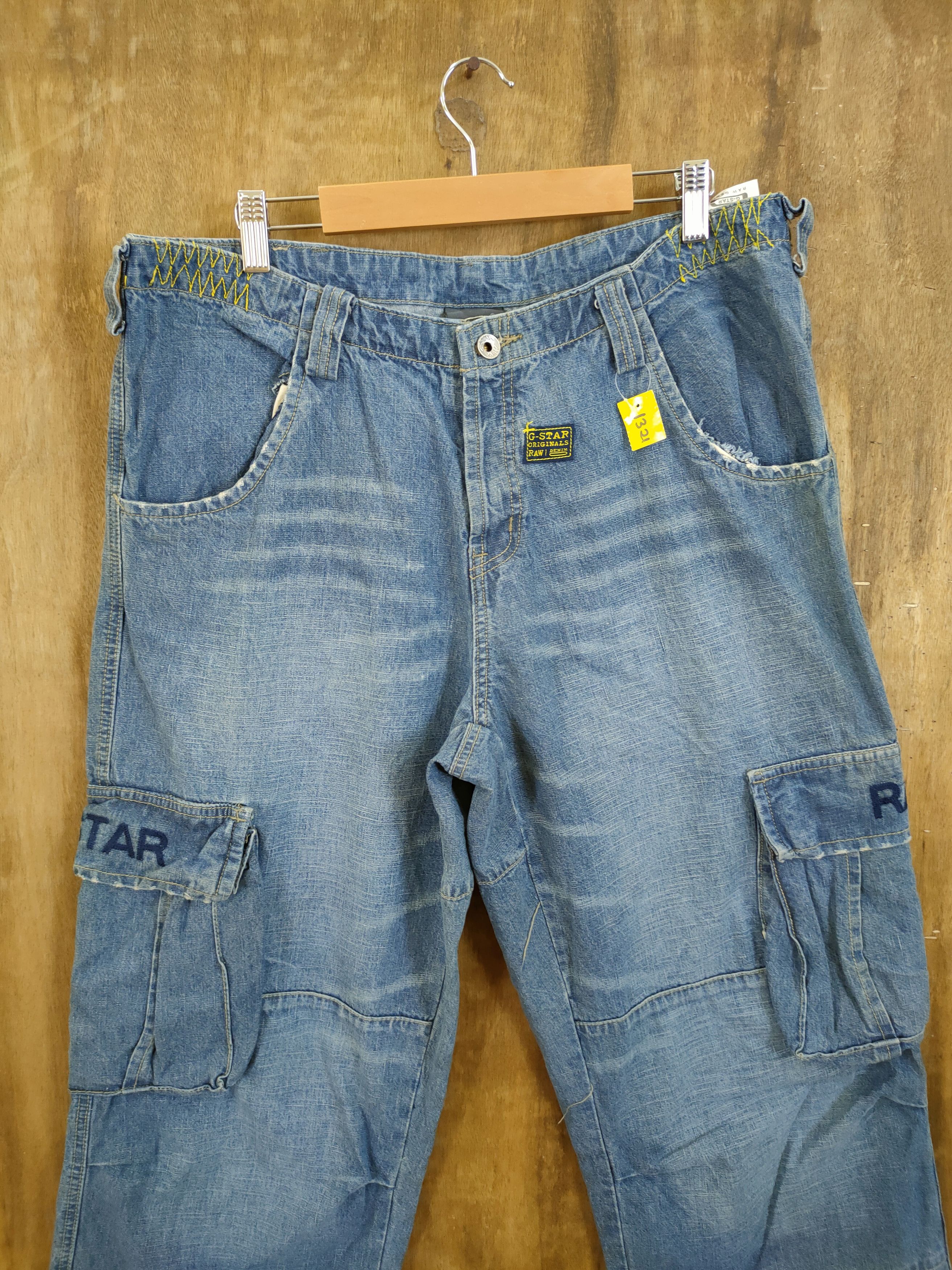 G-Star Gstar Raw multi pocket utility denim cargo pants #1321DL Size US 36 / EU 52 - 4 Thumbnail