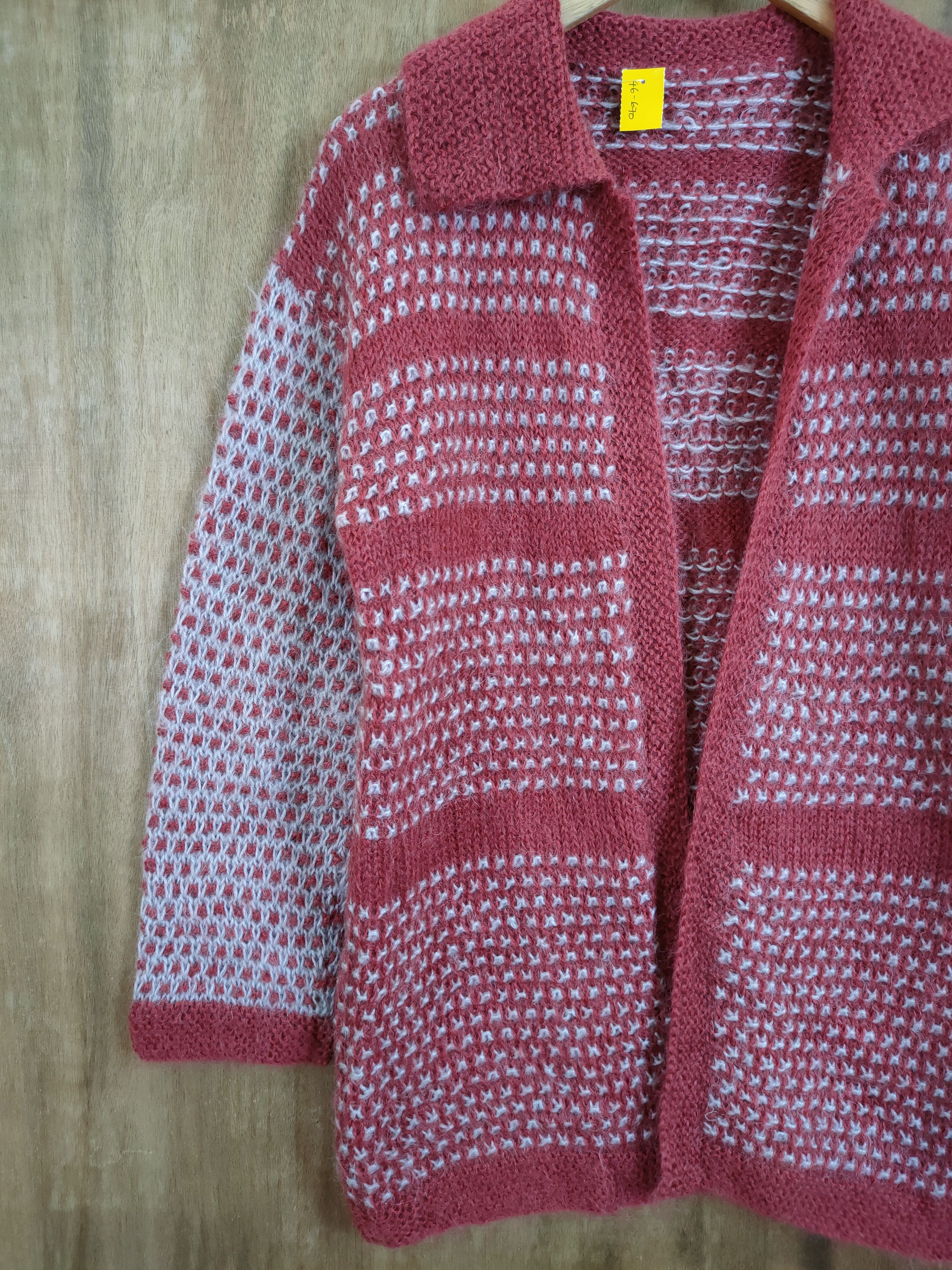 Homespun Knitwear Japan cardigan mohair shaggy streetwear winter #46-670 Size US M / EU 48-50 / 2 - 2 Thumbnail
