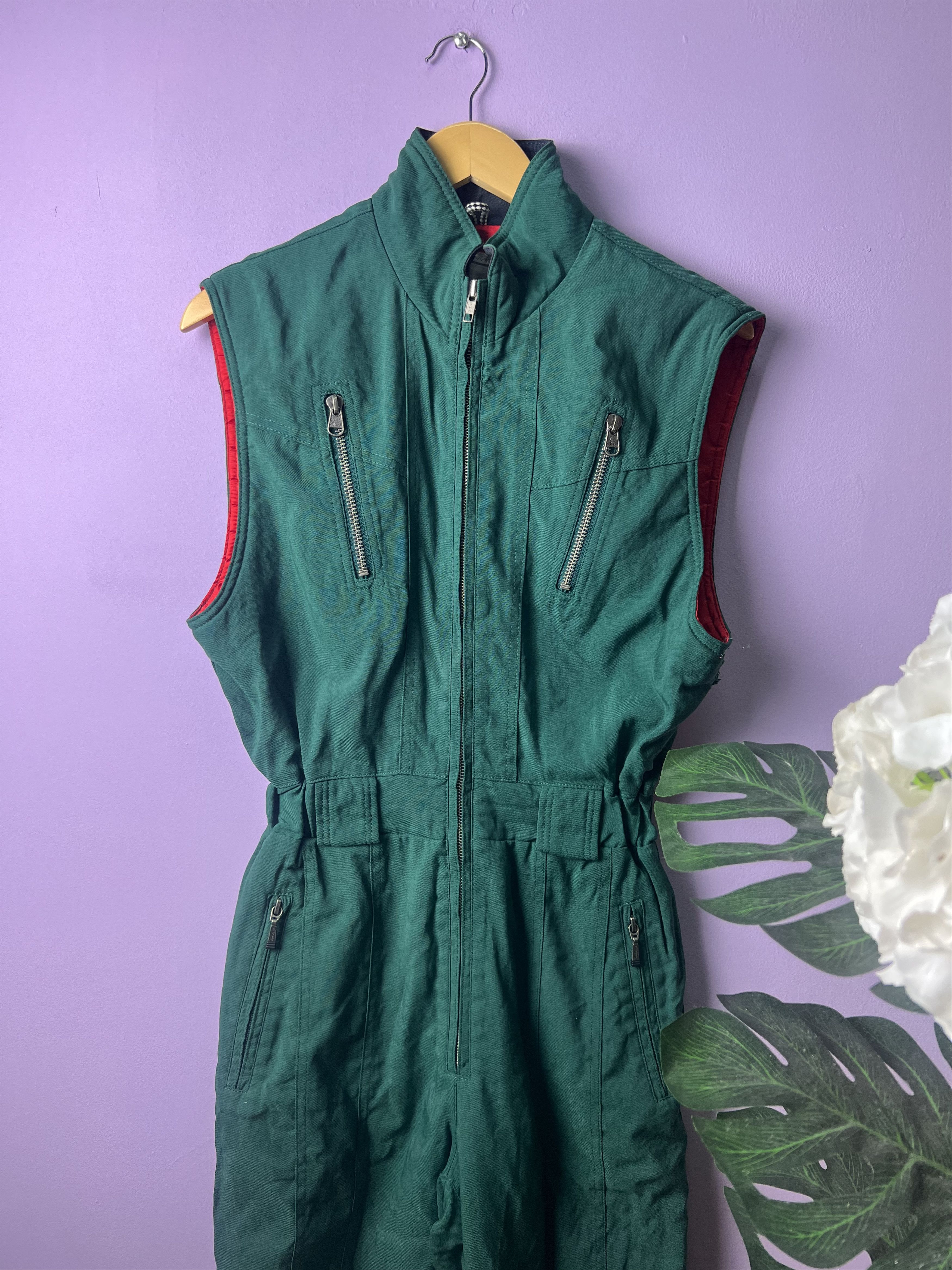 Ellesse 🔥Distressed Vintage Ellesse Skiwear Overalls Size 27" / US 4 / IT 40 - 3 Thumbnail