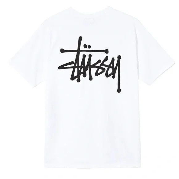 Stüssy Basic Tee Shirt White - Size XS