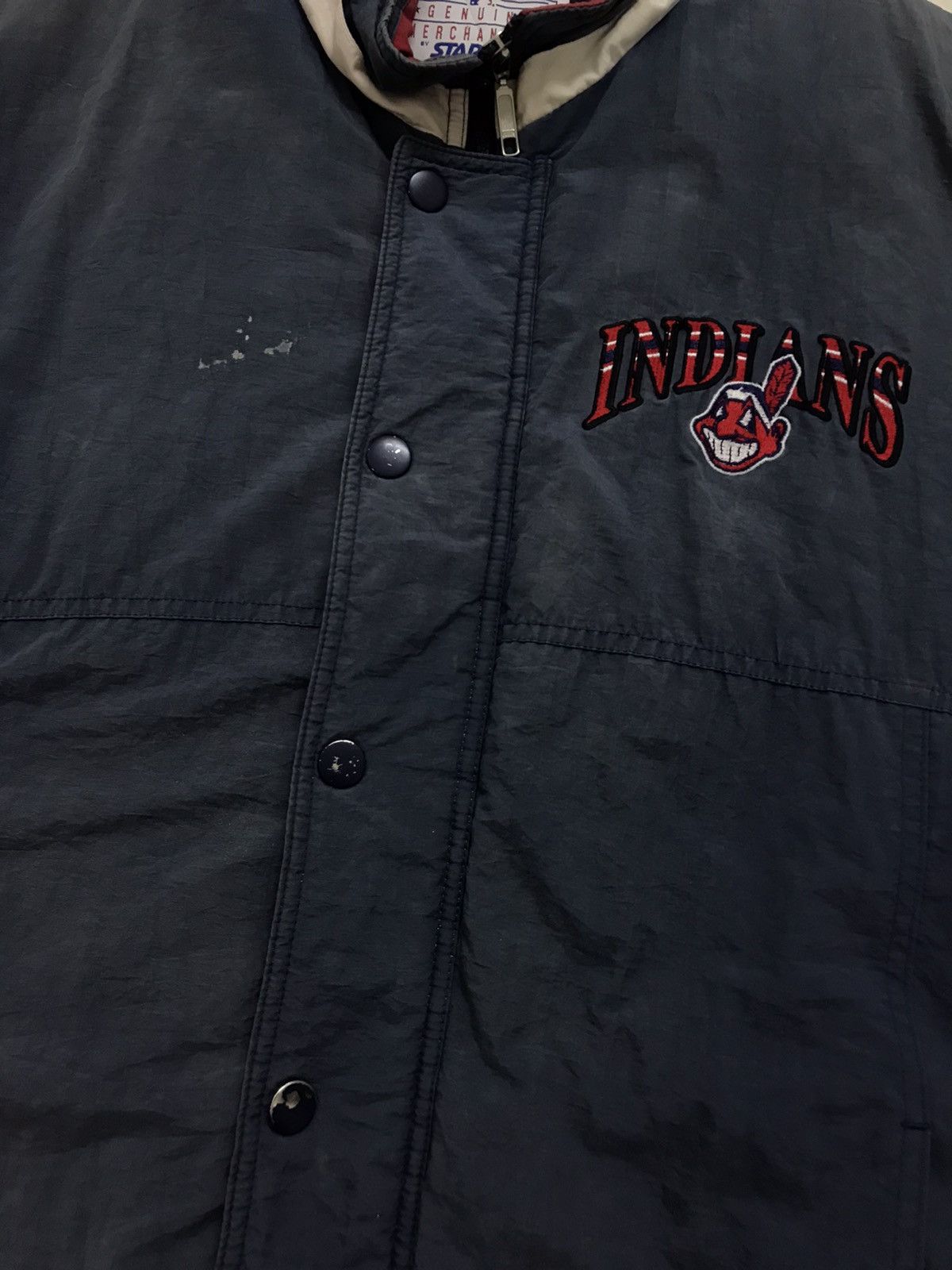MLB × Starter Vintage Cleveland Indians by Starter bomber Jacket MLB Size US M / EU 48-50 / 2 - 4 Thumbnail