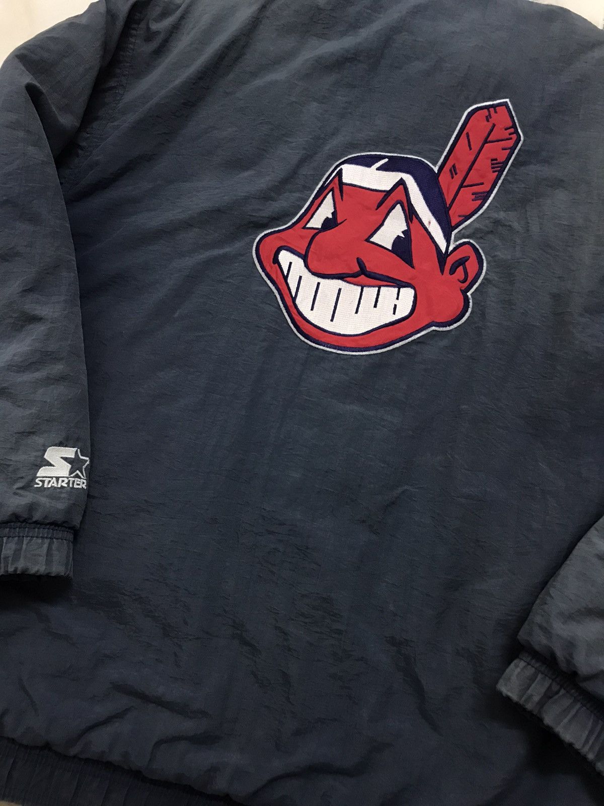 MLB × Starter Vintage Cleveland Indians by Starter bomber Jacket MLB Size US M / EU 48-50 / 2 - 5 Thumbnail