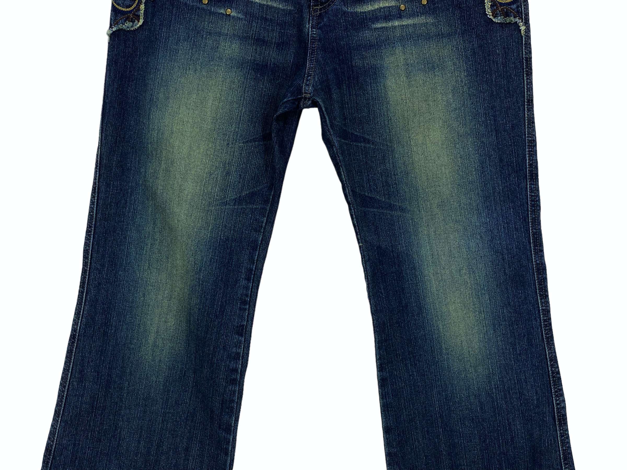 Japanese Brand Carouge Bootcut Jeans Flare Jeans Embroided Jeans Size 29" - 4 Thumbnail