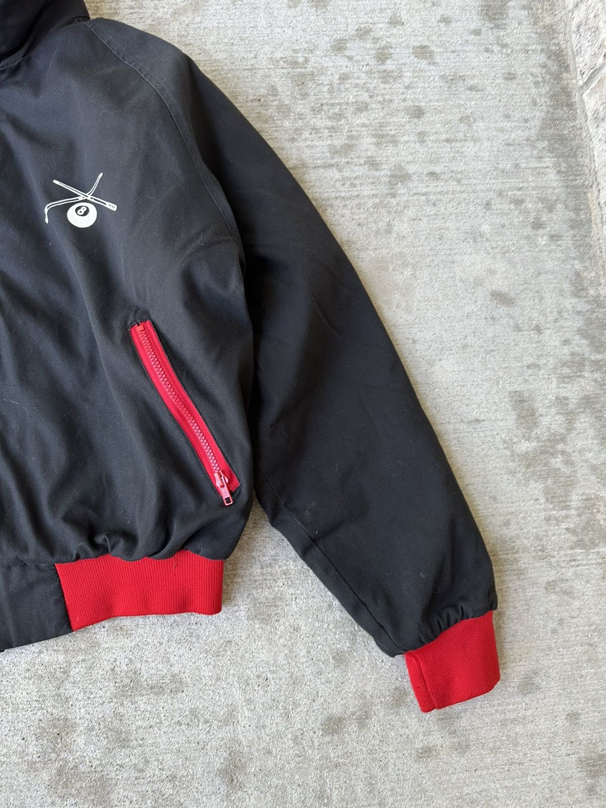 Vintage Vintage 80s Hilton “Bullseye” Pool/Darts Game Jacket Size US L / EU 52-54 / 3 - 4 Thumbnail
