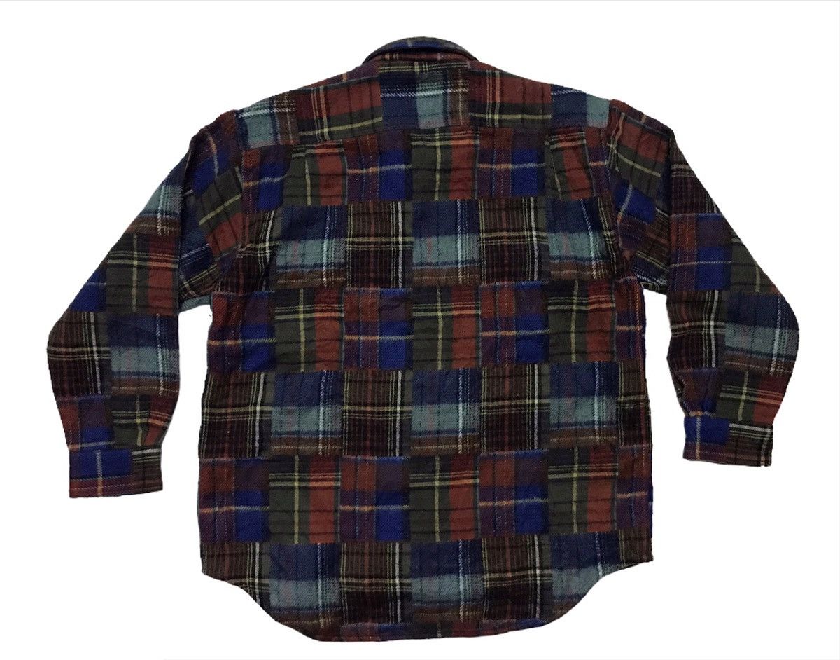 Vintage Vintage bob cox patchwork wool shirts Size US L / EU 52-54 / 3 - 6 Thumbnail