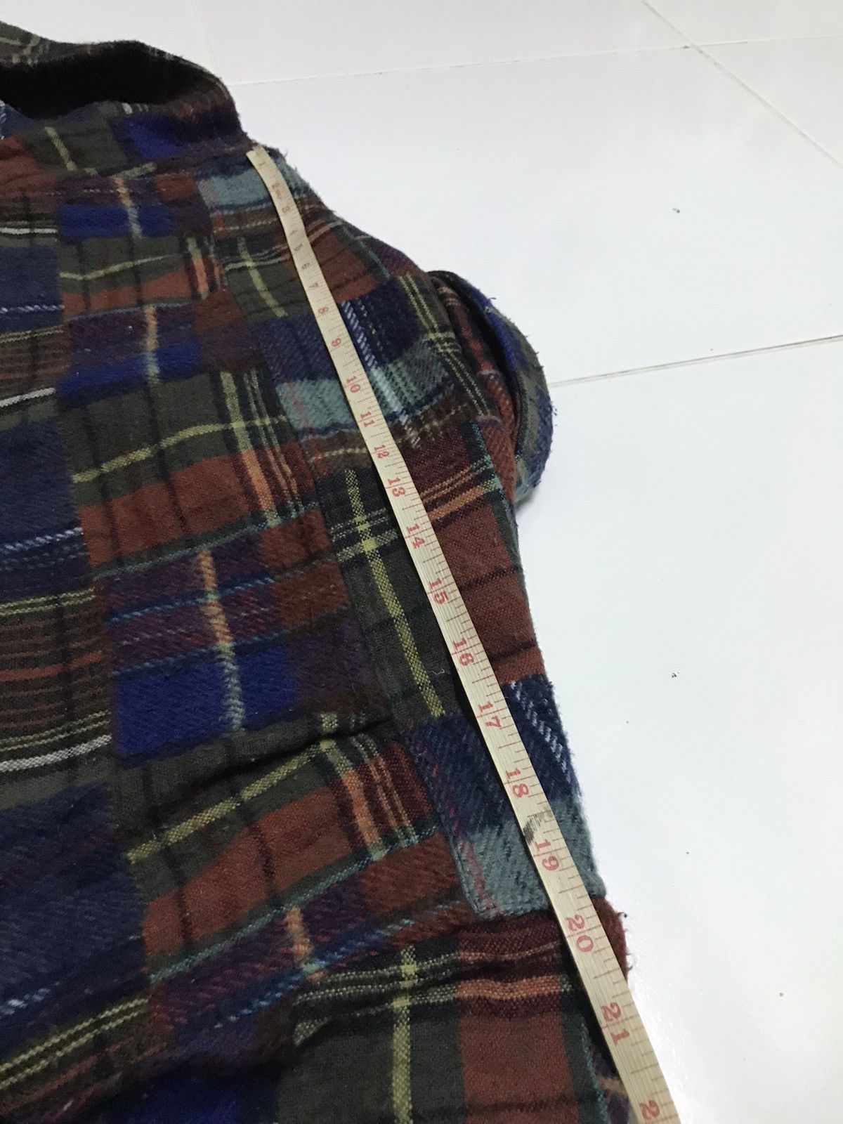 Vintage Vintage bob cox patchwork wool shirts Size US L / EU 52-54 / 3 - 9 Thumbnail