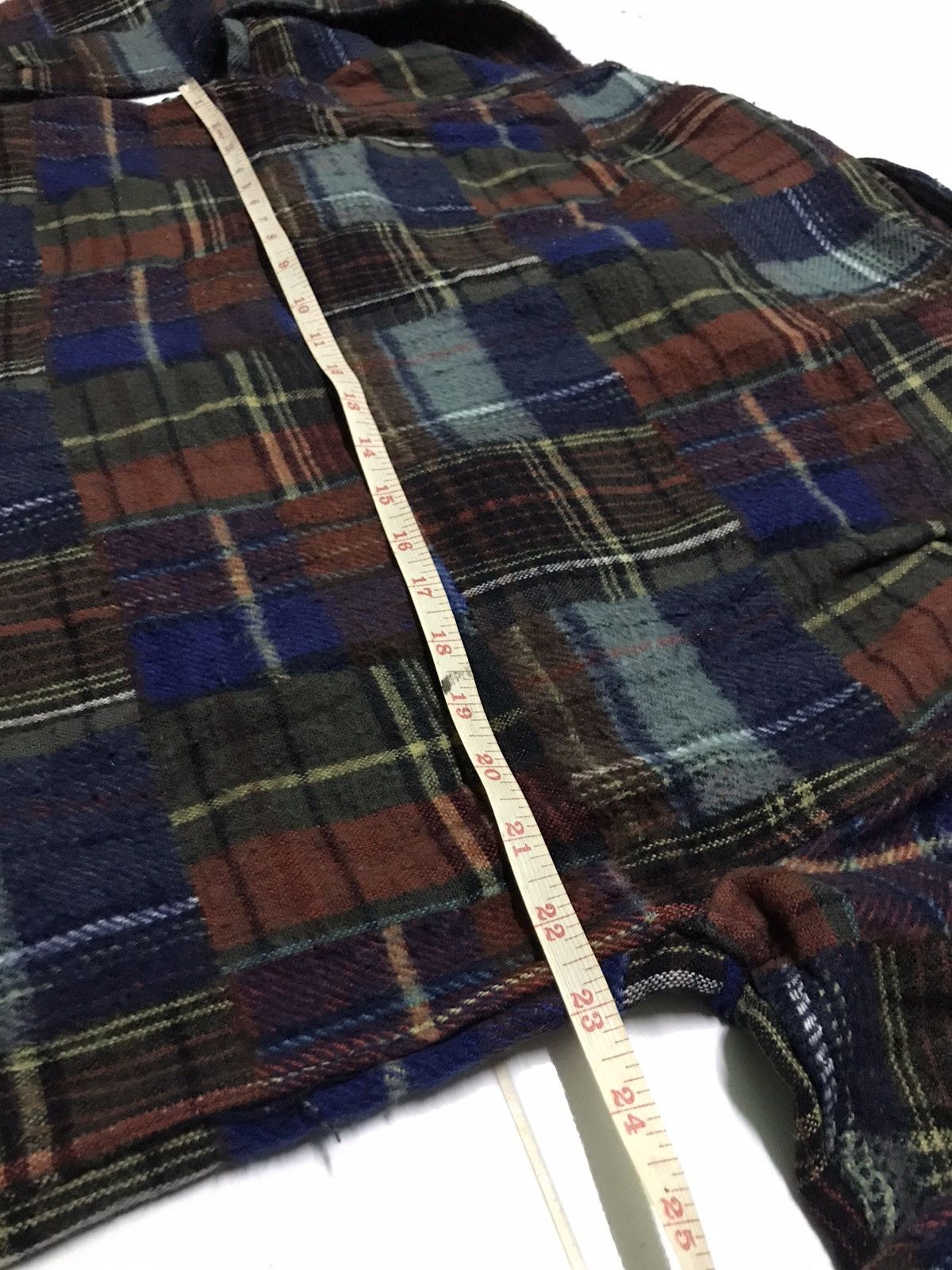 Vintage Vintage bob cox patchwork wool shirts Size US L / EU 52-54 / 3 - 7 Thumbnail