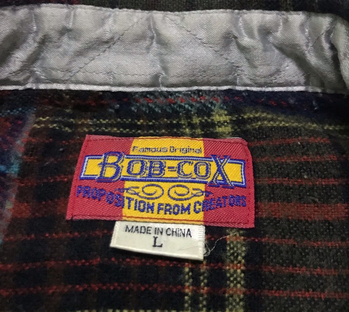 Vintage Vintage bob cox patchwork wool shirts Size US L / EU 52-54 / 3 - 2 Thumbnail