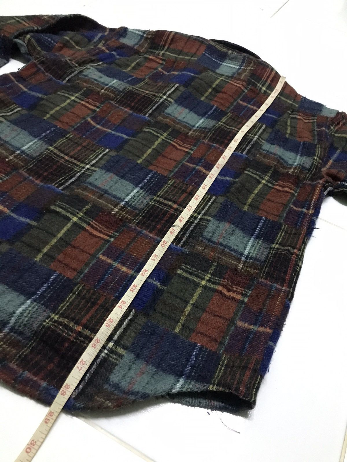 Vintage Vintage bob cox patchwork wool shirts Size US L / EU 52-54 / 3 - 8 Thumbnail
