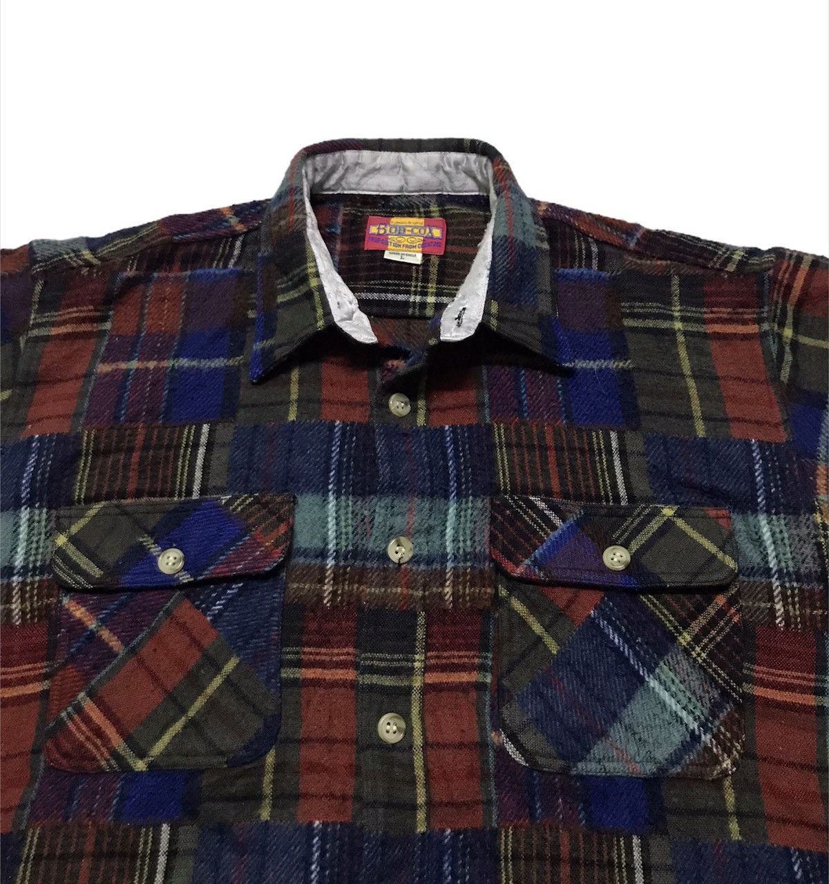 Vintage Vintage bob cox patchwork wool shirts Size US L / EU 52-54 / 3 - 3 Thumbnail