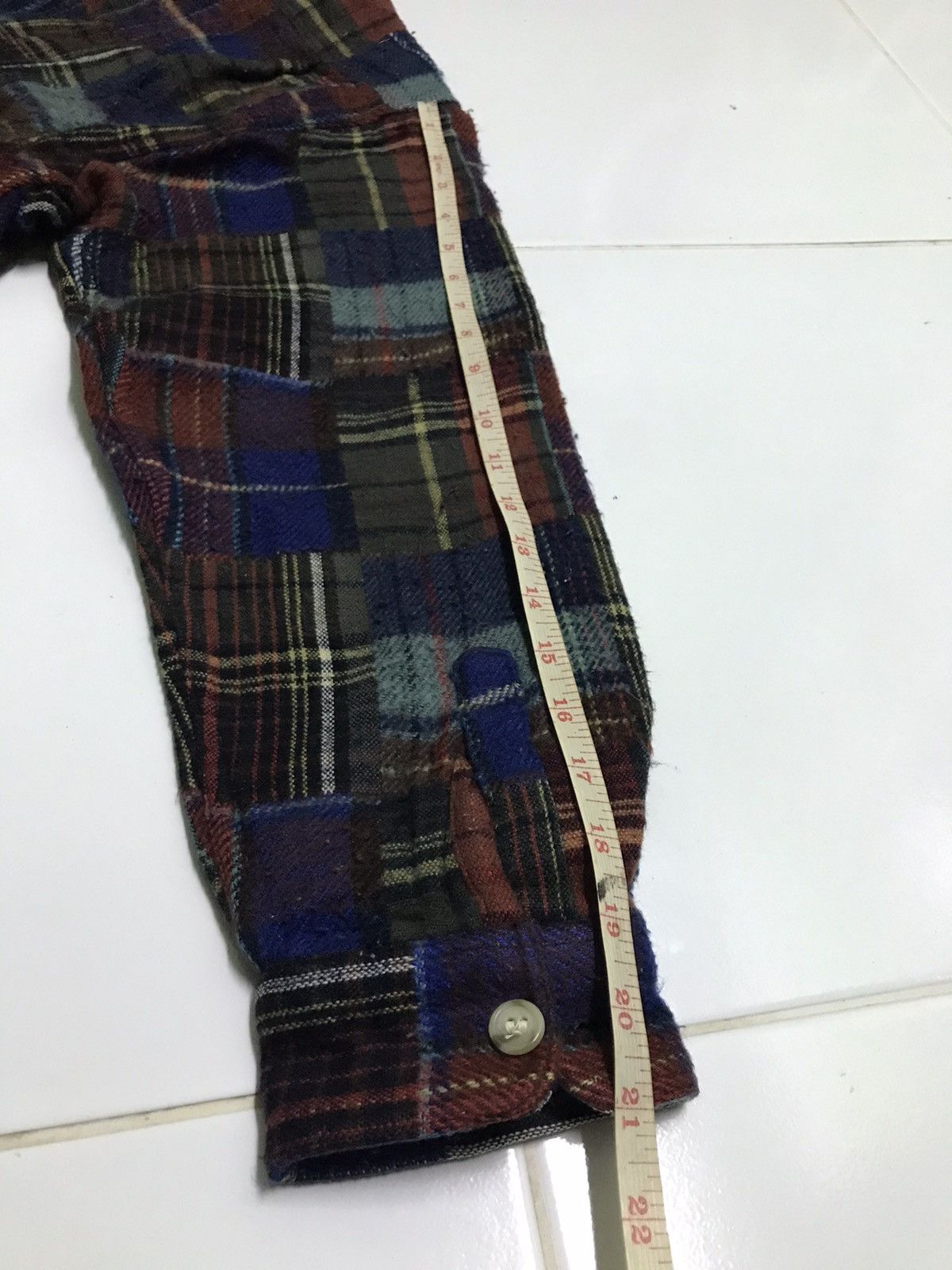 Vintage Vintage bob cox patchwork wool shirts Size US L / EU 52-54 / 3 - 10 Thumbnail