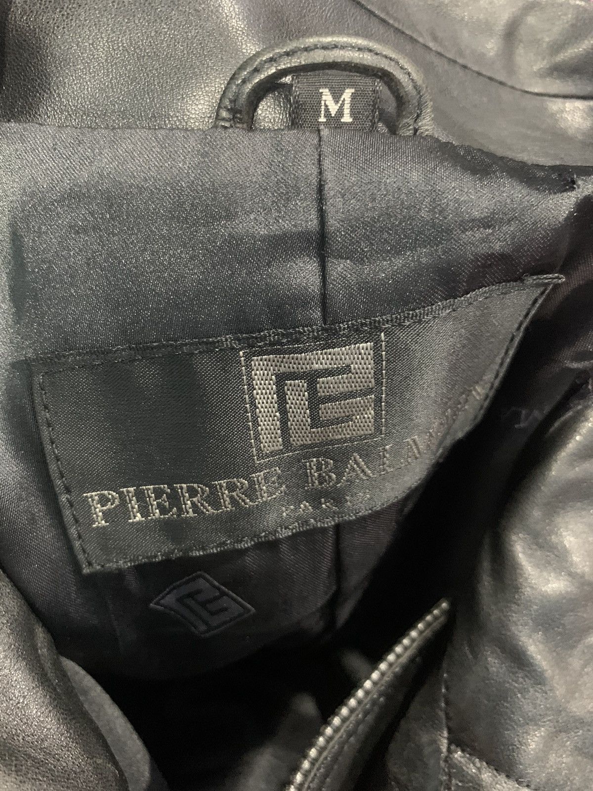 Designer × Pierre Balmain Pierre Balmain Paris Leather Coat Pattern Size US M / EU 48-50 / 2 - 15 Thumbnail
