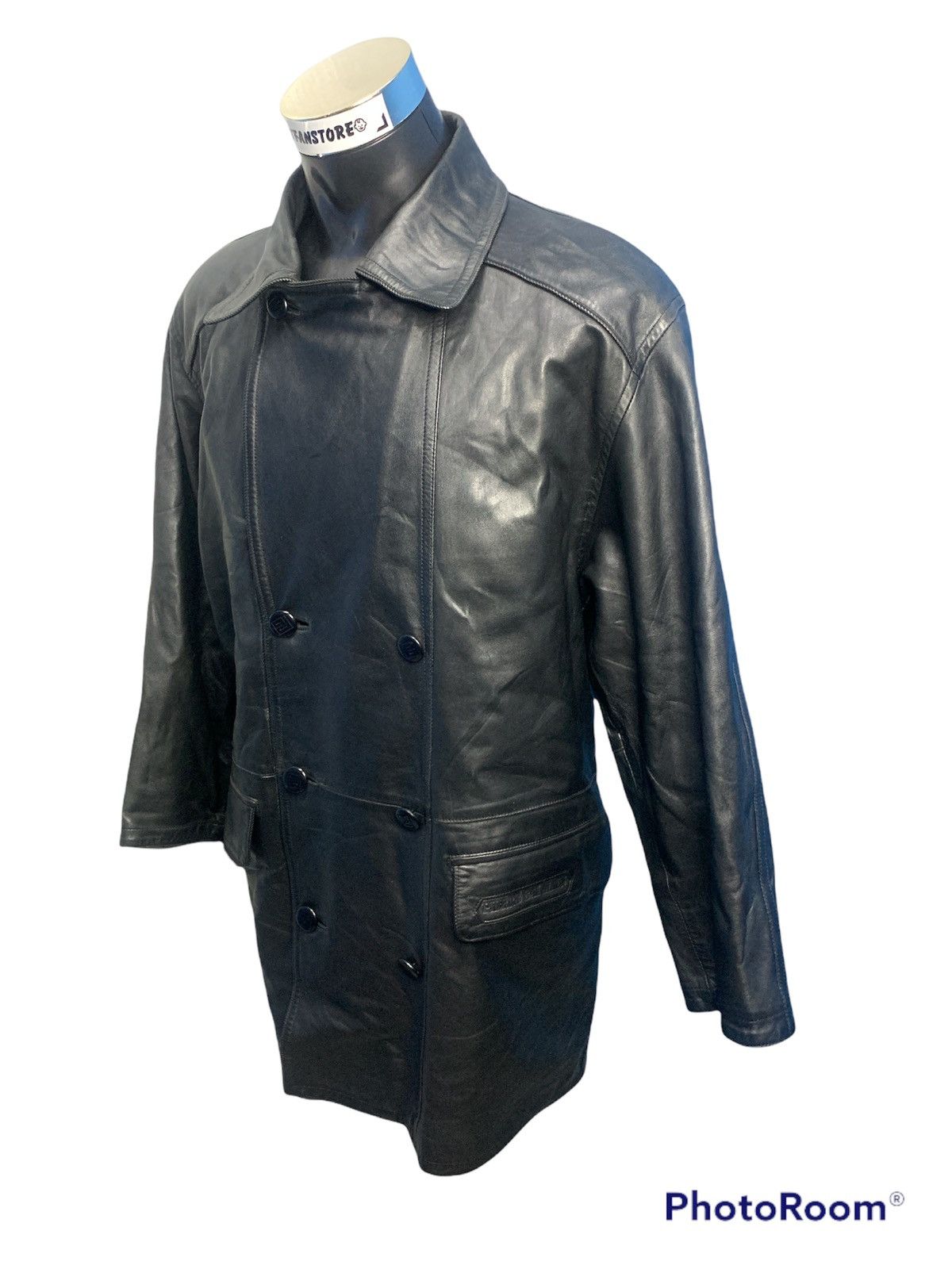 Designer × Pierre Balmain Pierre Balmain Paris Leather Coat Pattern Size US M / EU 48-50 / 2 - 4 Thumbnail