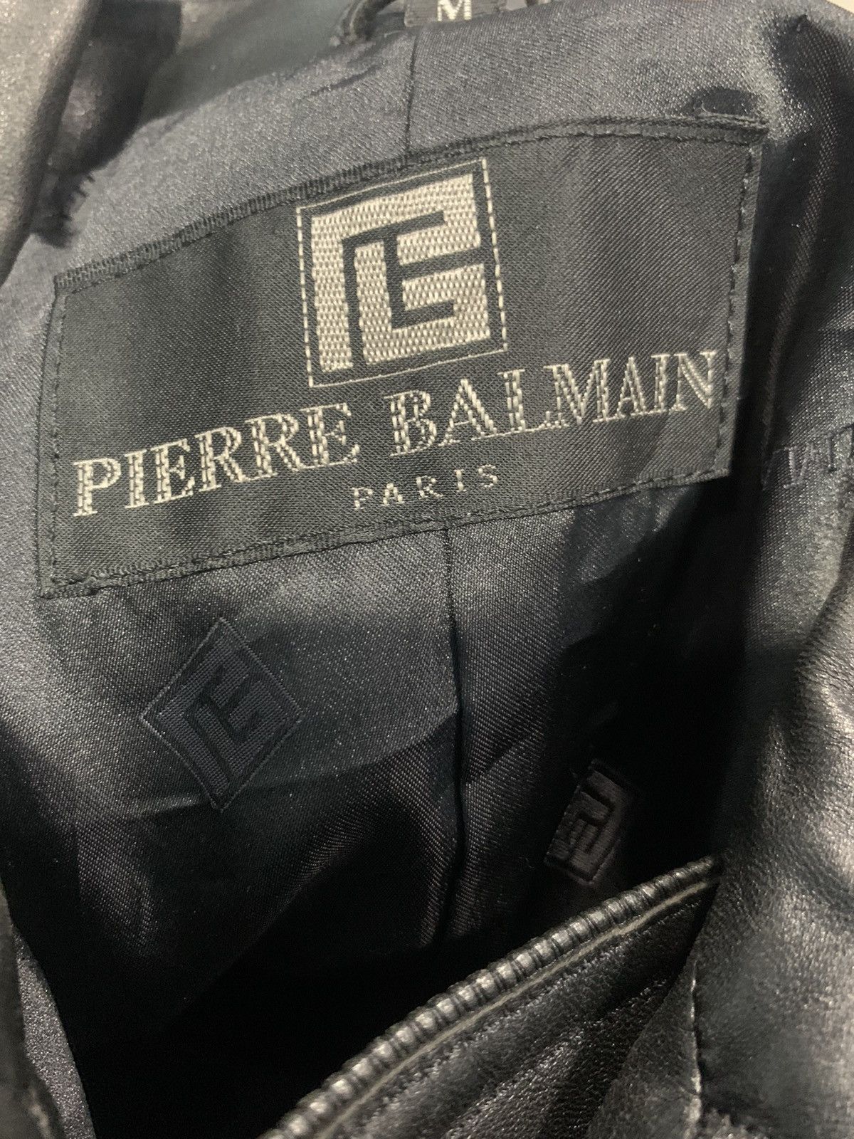 Designer × Pierre Balmain Pierre Balmain Paris Leather Coat Pattern Size US M / EU 48-50 / 2 - 16 Thumbnail