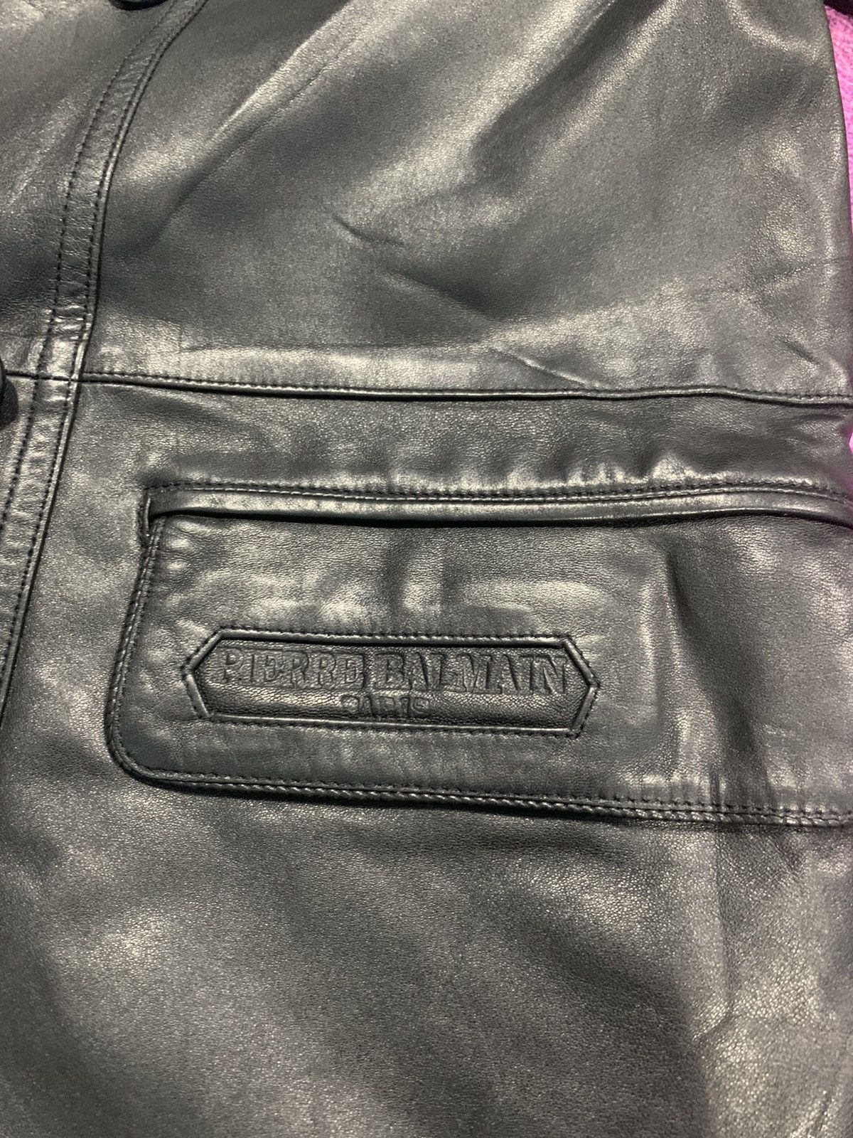 Designer × Pierre Balmain Pierre Balmain Paris Leather Coat Pattern Size US M / EU 48-50 / 2 - 14 Thumbnail