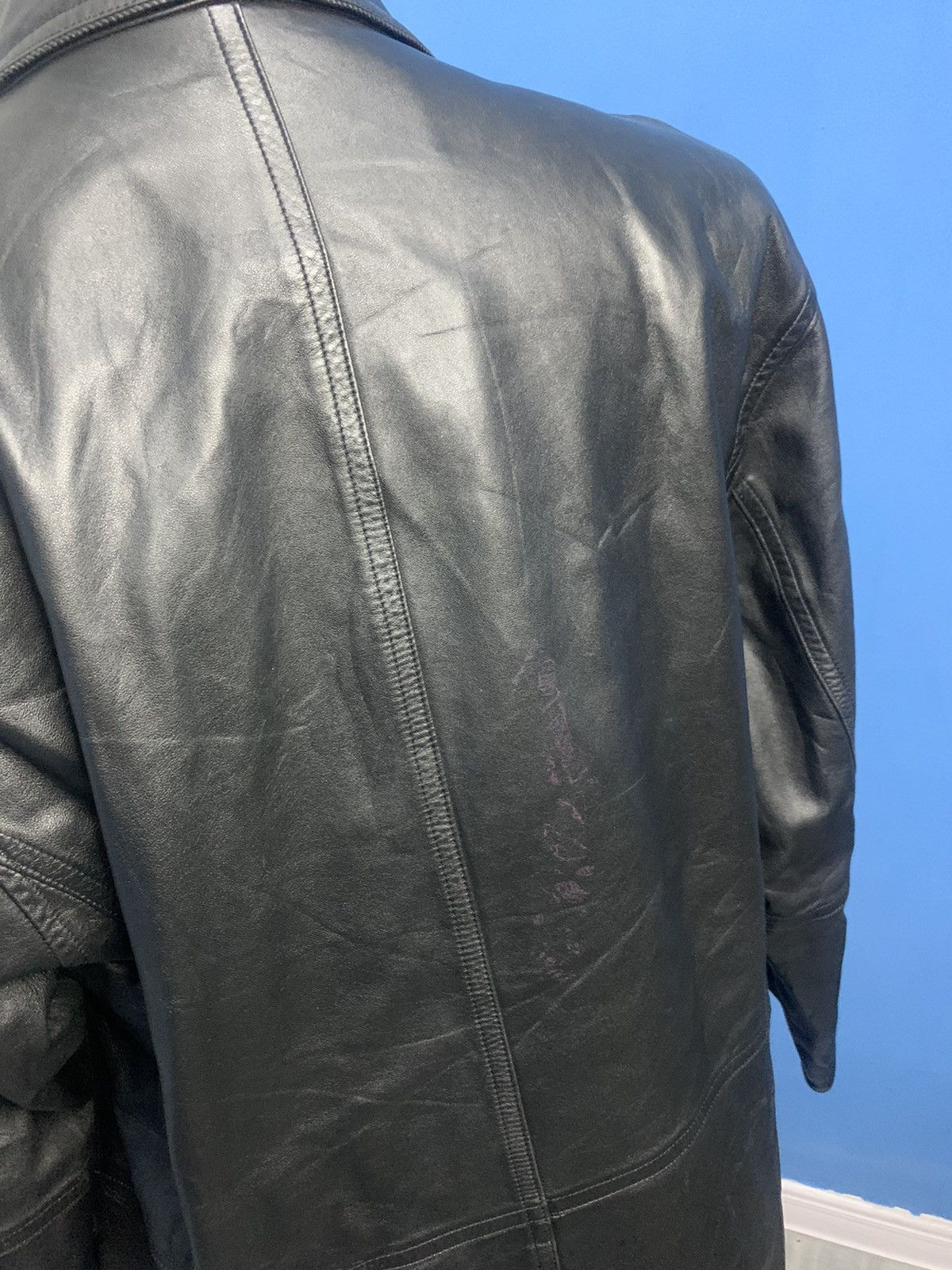 Designer × Pierre Balmain Pierre Balmain Paris Leather Coat Pattern Size US M / EU 48-50 / 2 - 8 Thumbnail