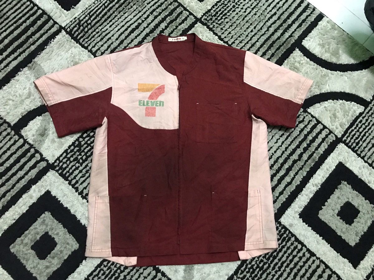 Uniform Wares Vintage 7 eleven uniform zipper shirt Size US L / EU 52-54 / 3 - 1 Thumbnail