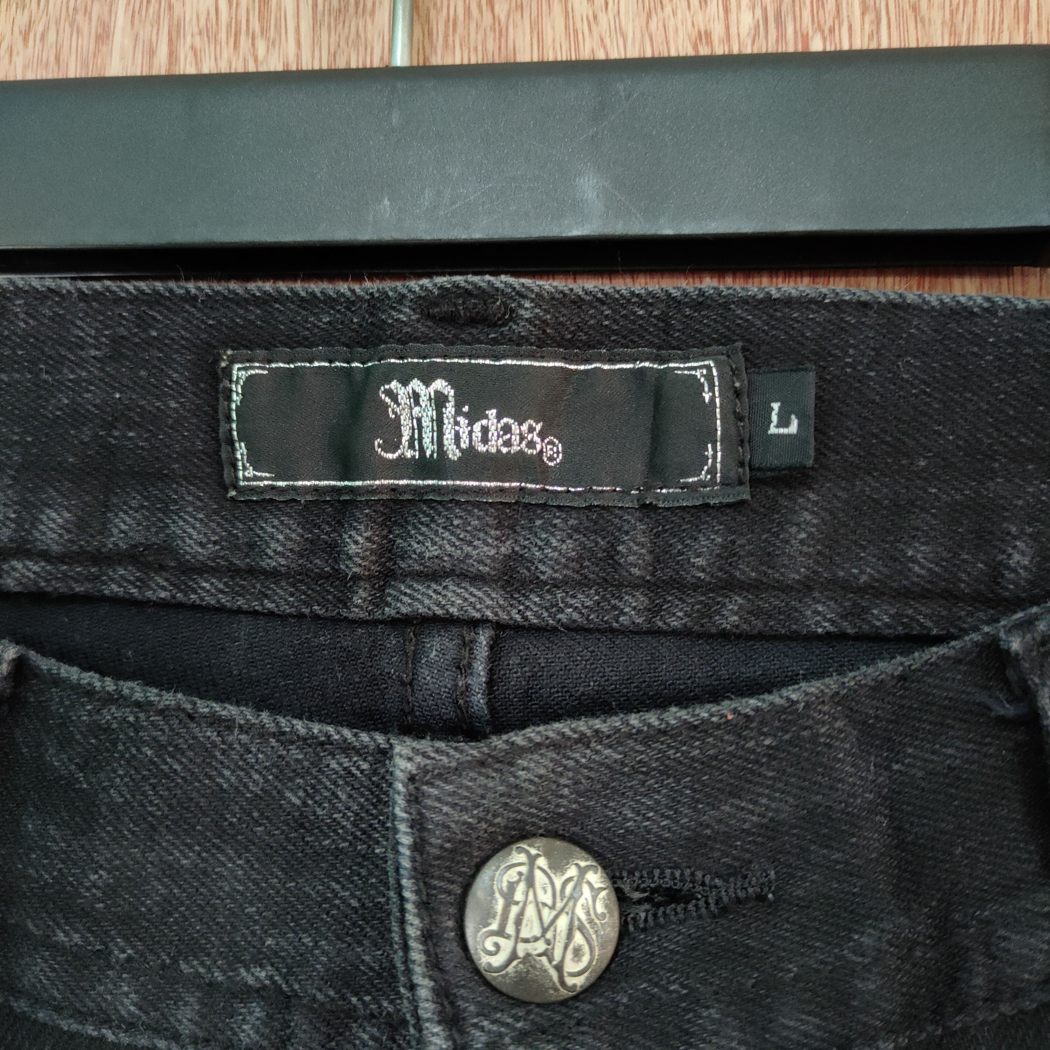 Japanese Brand MIDAS SKINNY JEANS HAGI PATCHWORK DENIM PANTS Size US 32 / EU 48 - 9 Thumbnail