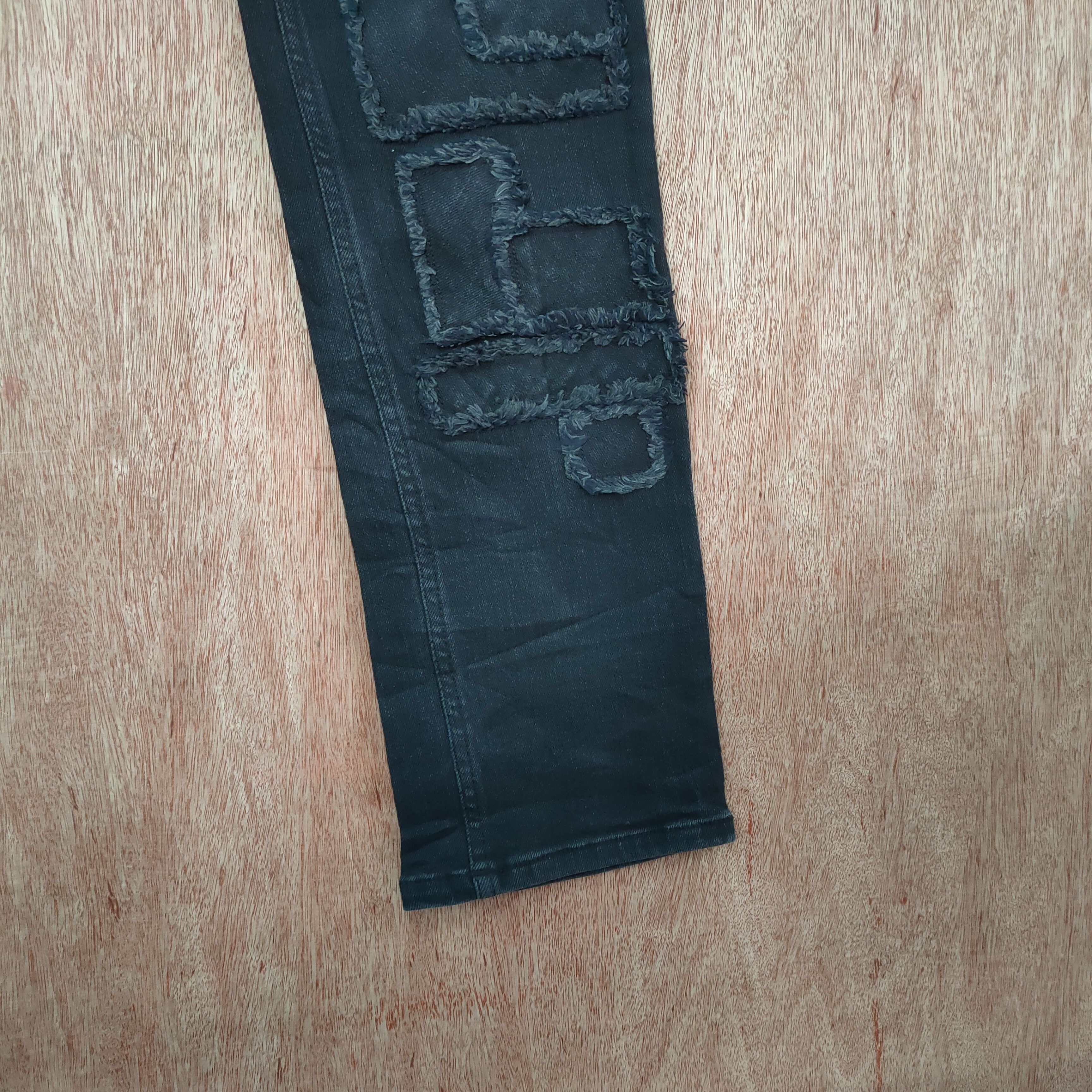 Japanese Brand MIDAS SKINNY JEANS HAGI PATCHWORK DENIM PANTS Size US 32 / EU 48 - 10 Thumbnail