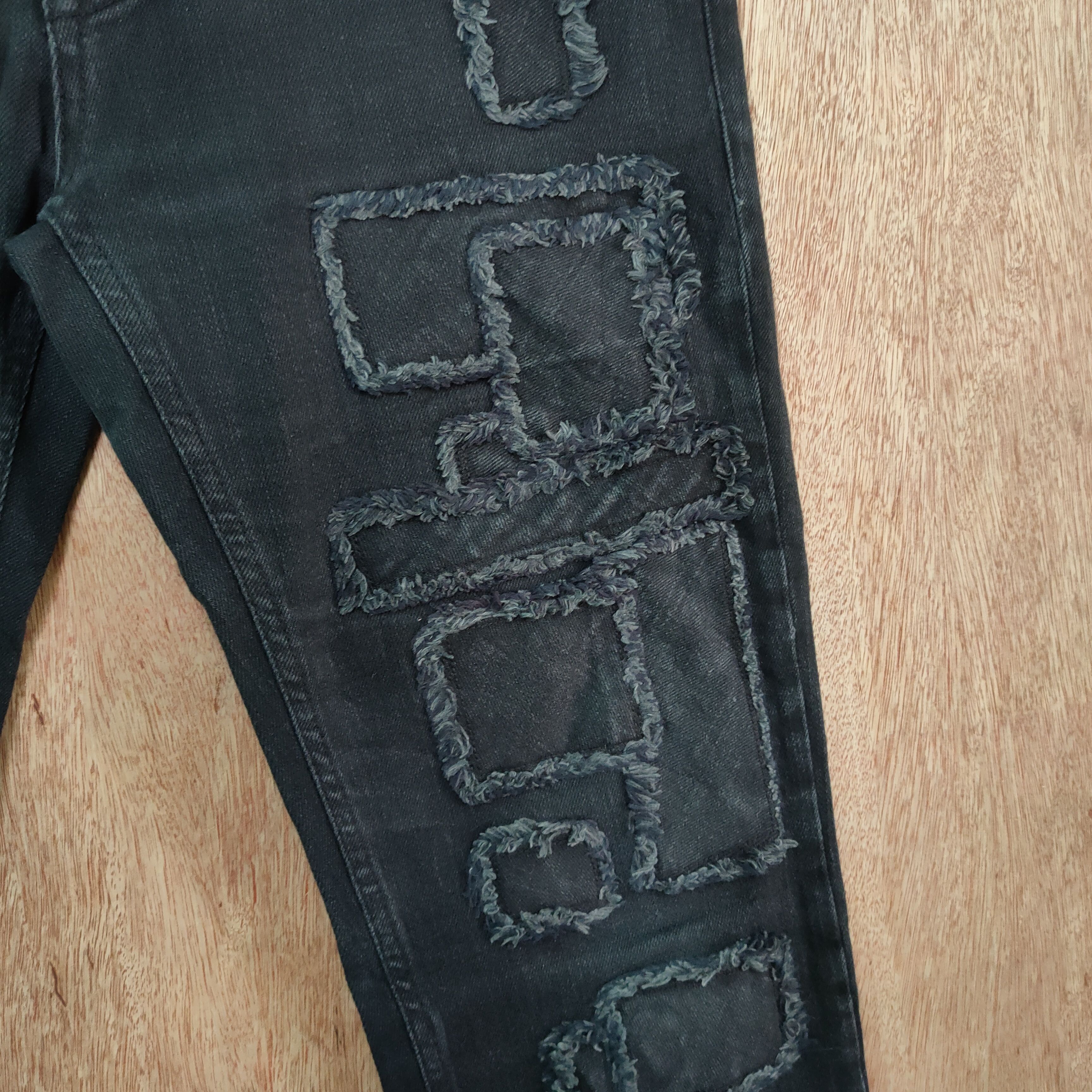 Japanese Brand MIDAS SKINNY JEANS HAGI PATCHWORK DENIM PANTS Size US 32 / EU 48 - 7 Thumbnail