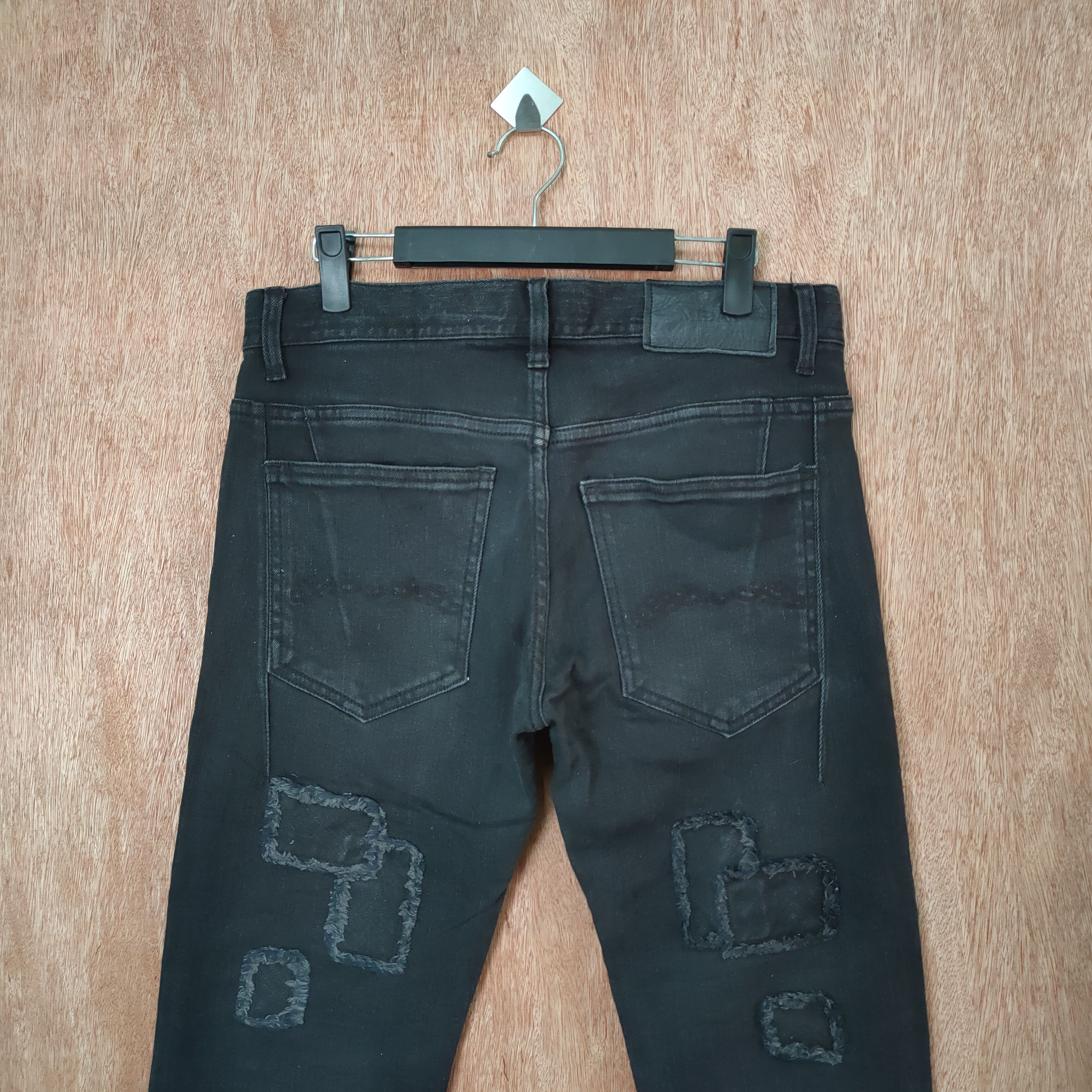 Japanese Brand MIDAS SKINNY JEANS HAGI PATCHWORK DENIM PANTS Size US 32 / EU 48 - 12 Thumbnail