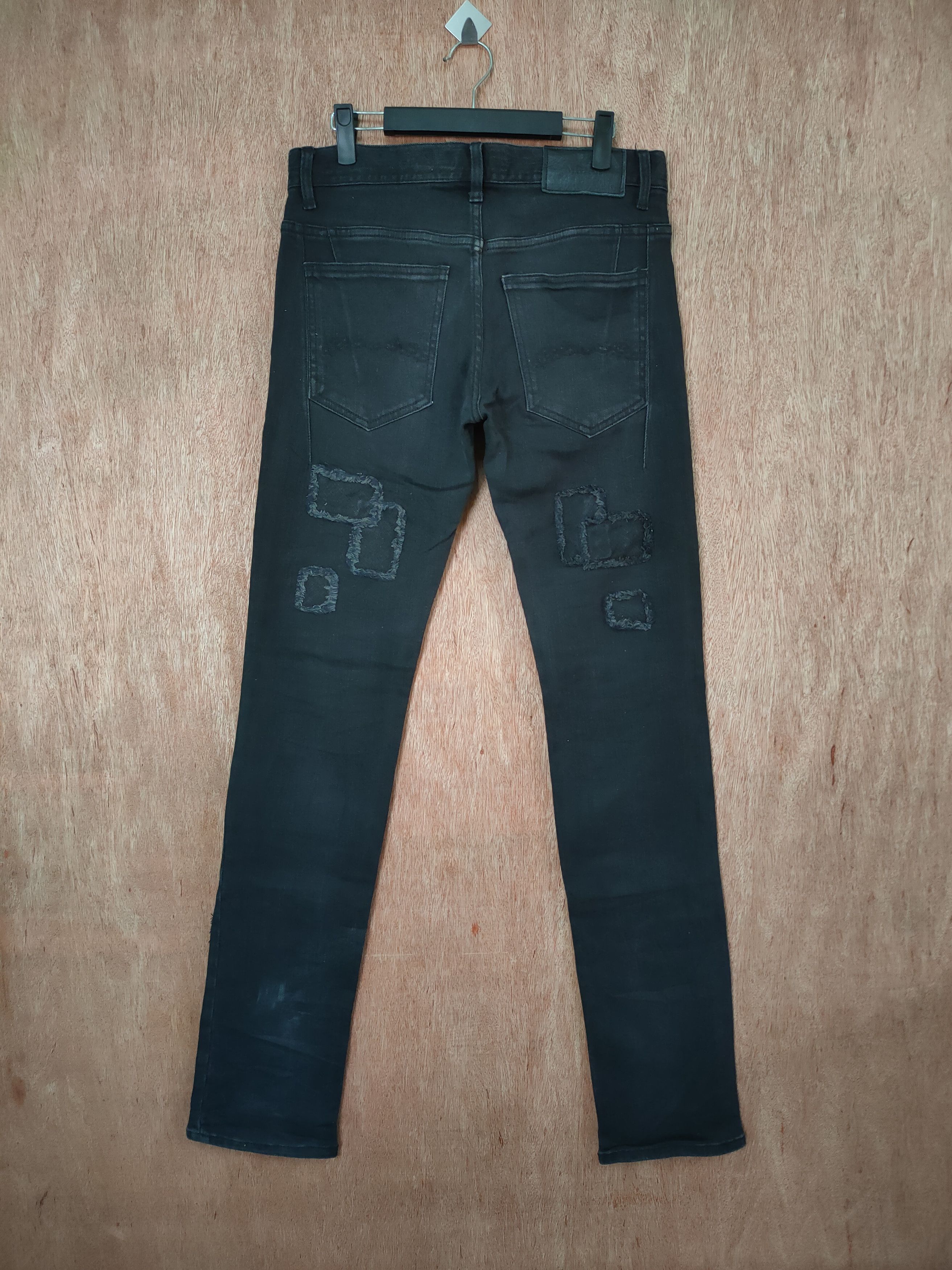Japanese Brand MIDAS SKINNY JEANS HAGI PATCHWORK DENIM PANTS Size US 32 / EU 48 - 2 Thumbnail