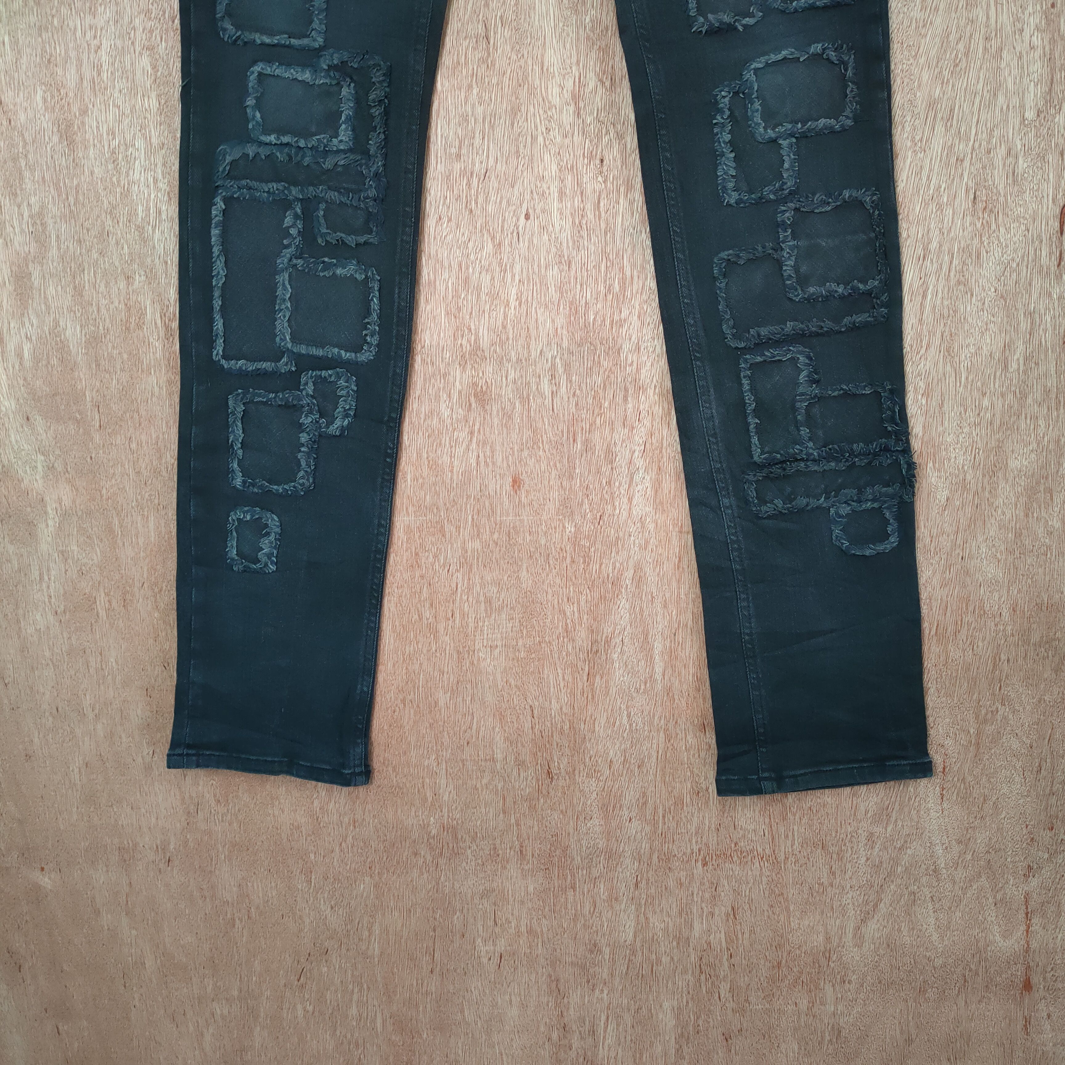 Japanese Brand MIDAS SKINNY JEANS HAGI PATCHWORK DENIM PANTS Size US 32 / EU 48 - 4 Thumbnail