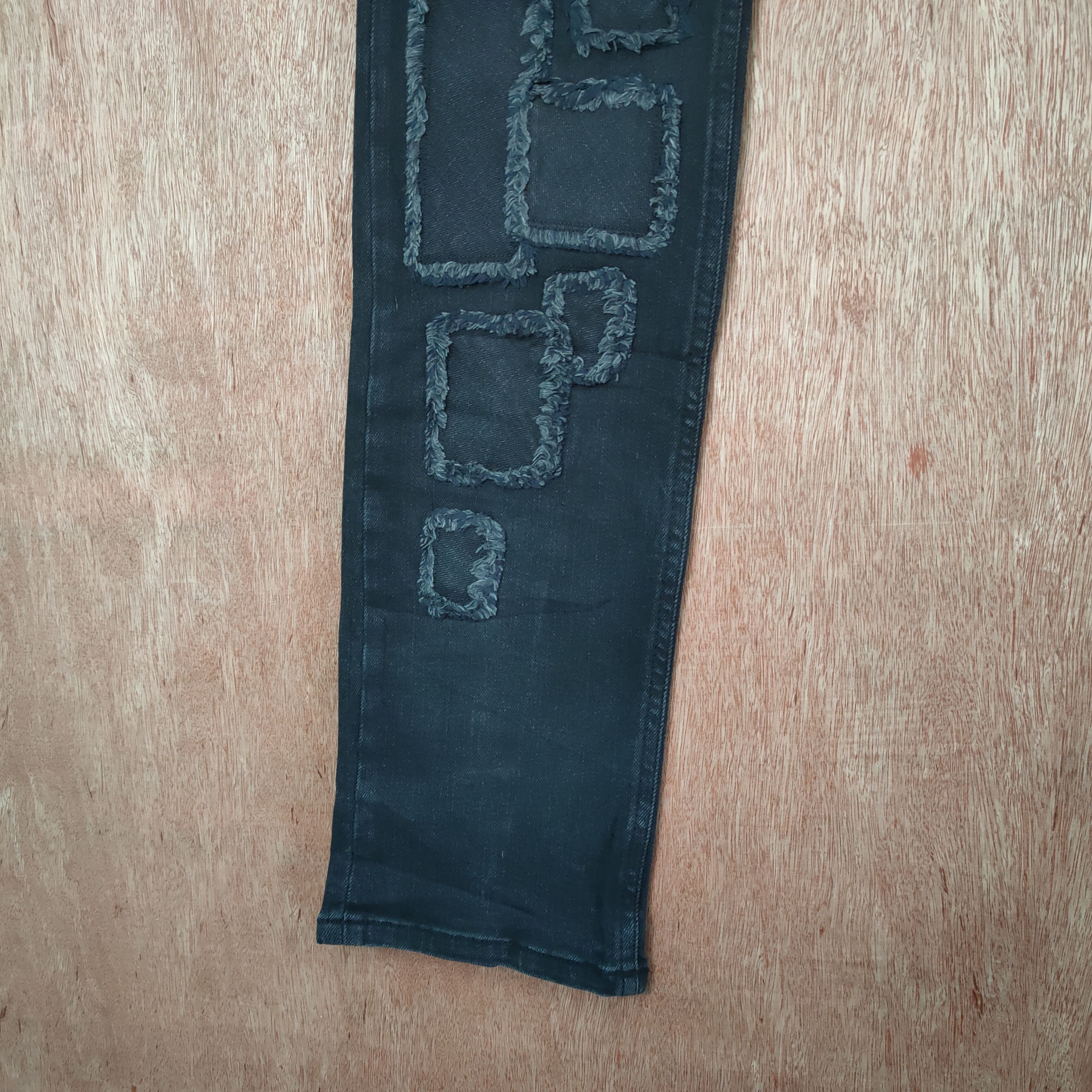 Japanese Brand MIDAS SKINNY JEANS HAGI PATCHWORK DENIM PANTS Size US 32 / EU 48 - 11 Thumbnail