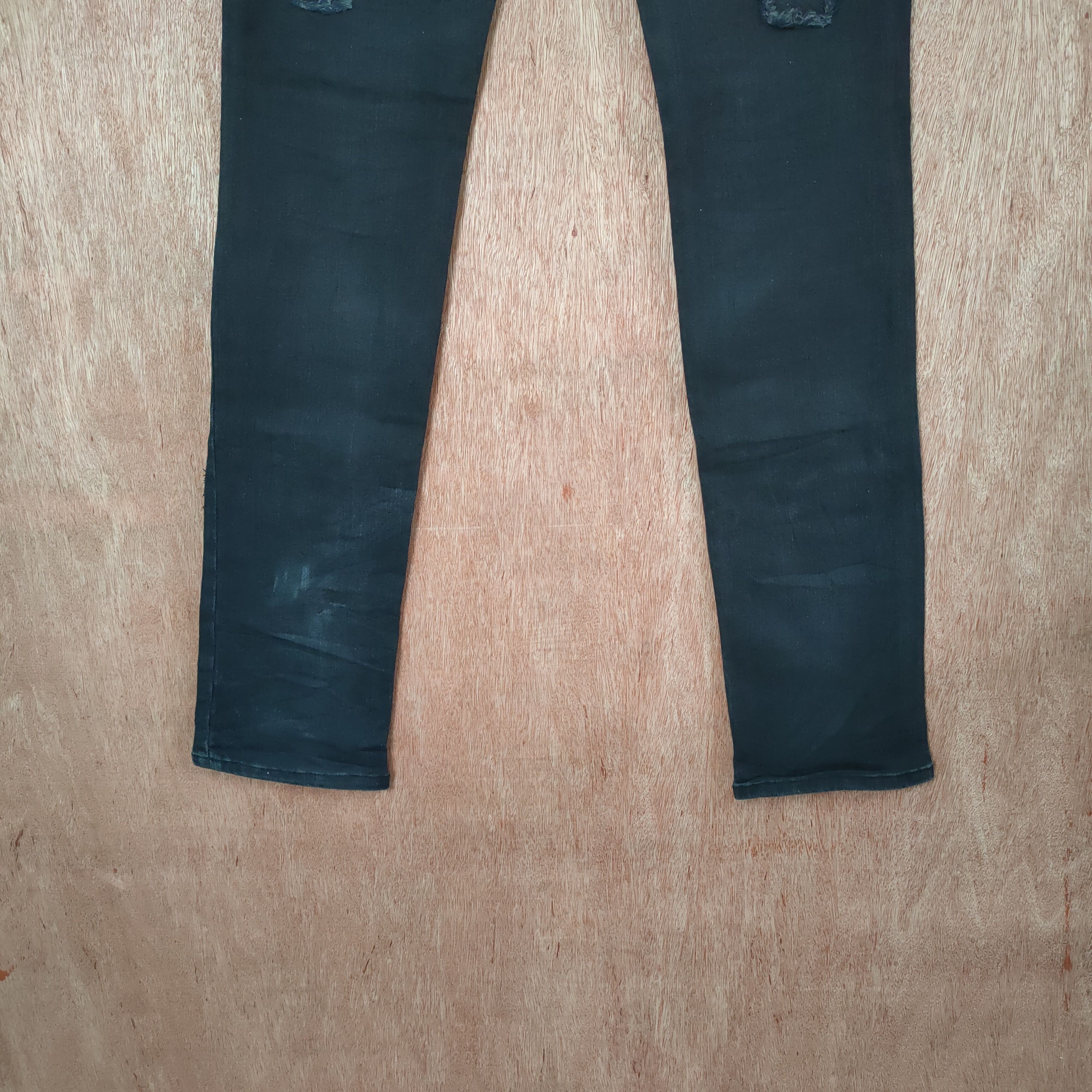 Japanese Brand MIDAS SKINNY JEANS HAGI PATCHWORK DENIM PANTS Size US 32 / EU 48 - 13 Thumbnail