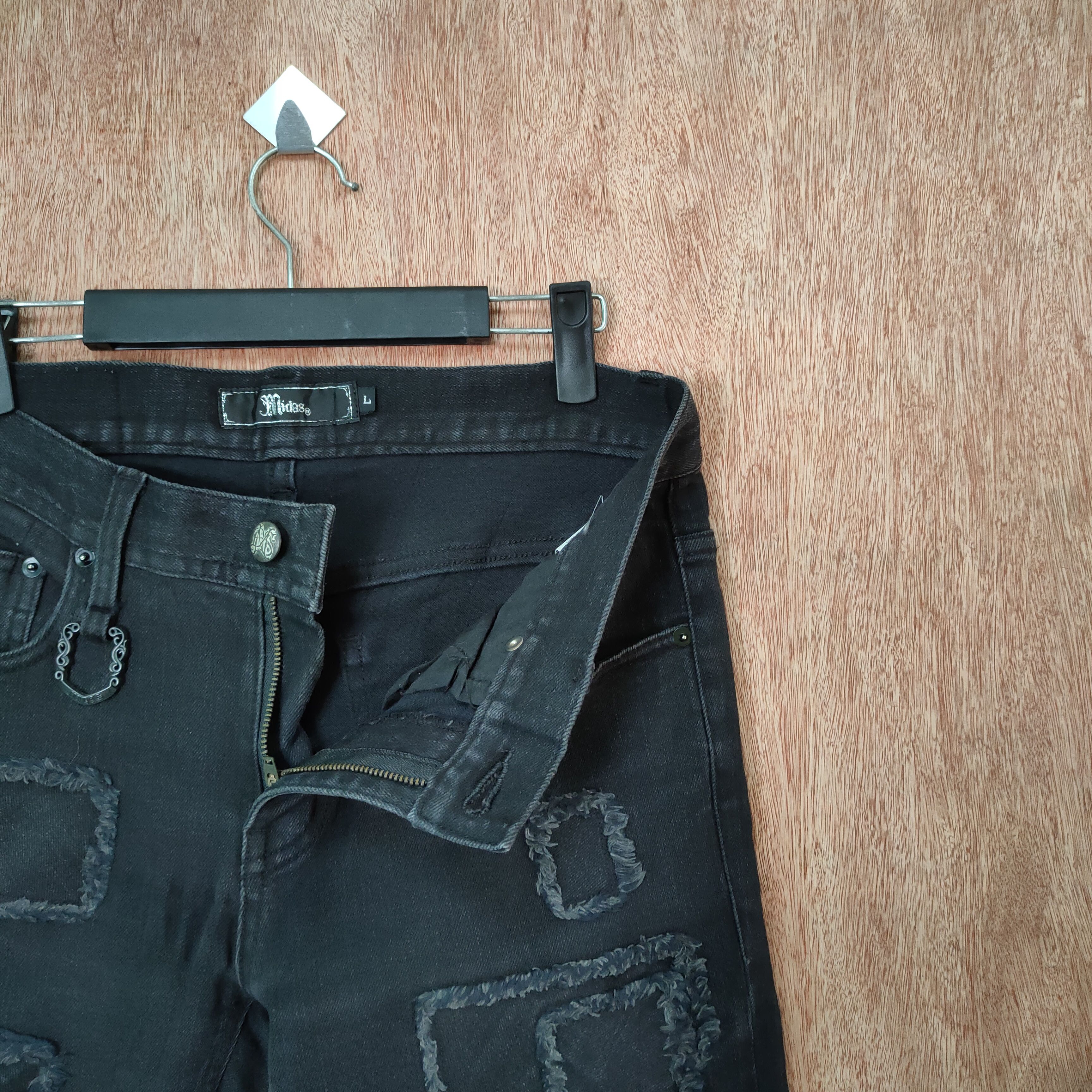Japanese Brand MIDAS SKINNY JEANS HAGI PATCHWORK DENIM PANTS Size US 32 / EU 48 - 14 Thumbnail