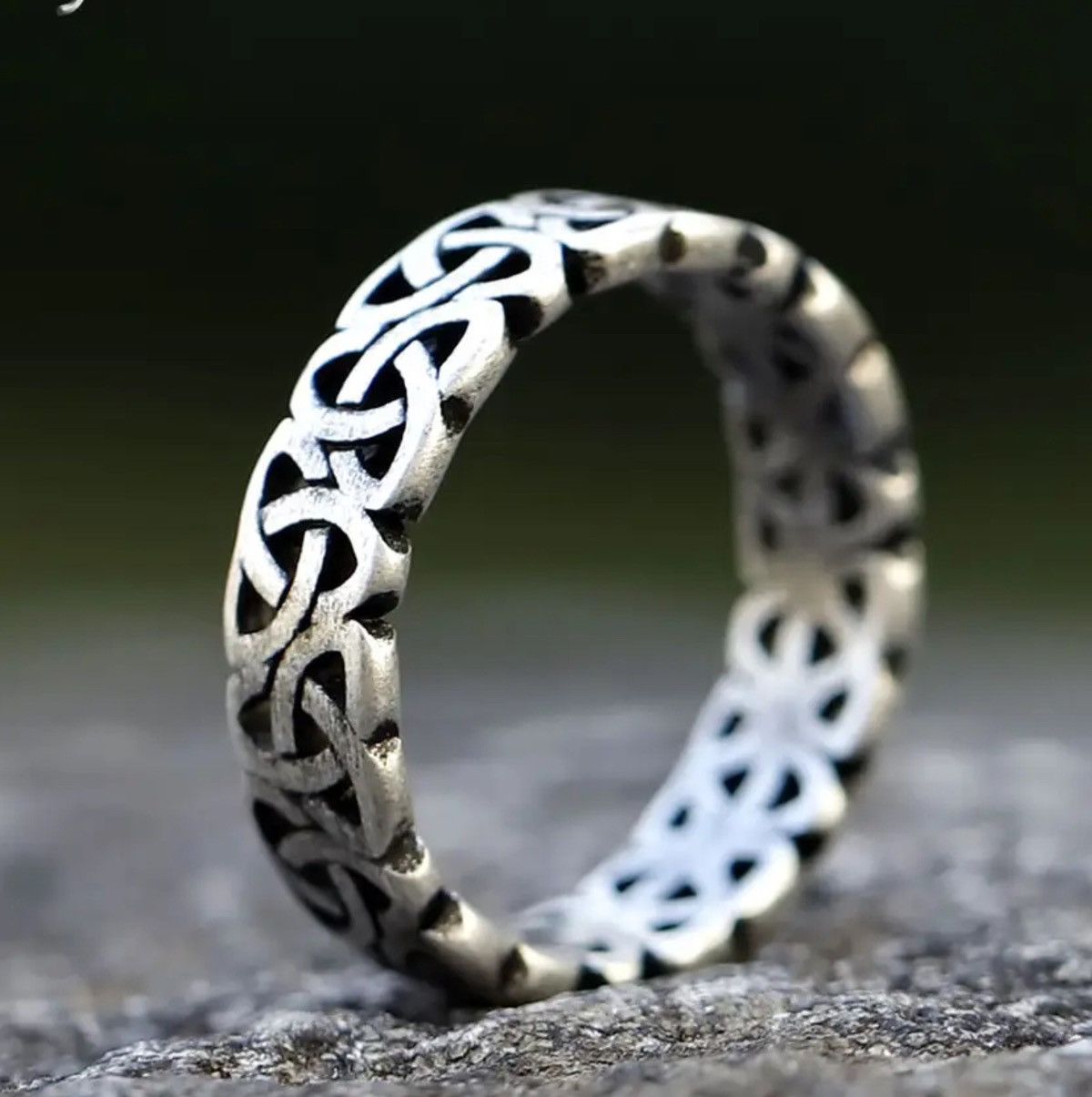 Vintage Retro Vintage Rune Knot Rings Size ONE SIZE - 1 Thumbnail