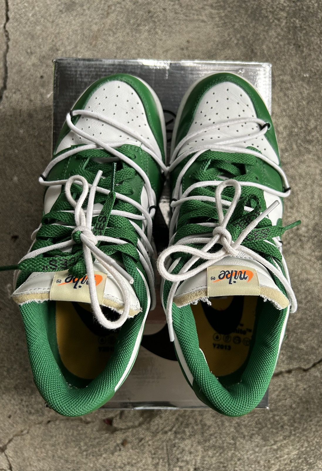 Nike × Off-White Off-White Dunk Lows Pine Green Size US 7 / EU 40 - 7 Thumbnail