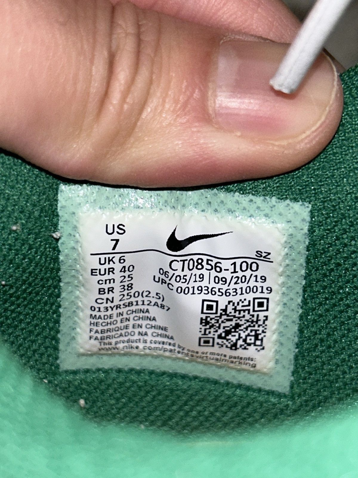 Nike × Off-White Off-White Dunk Lows Pine Green Size US 7 / EU 40 - 13 Thumbnail