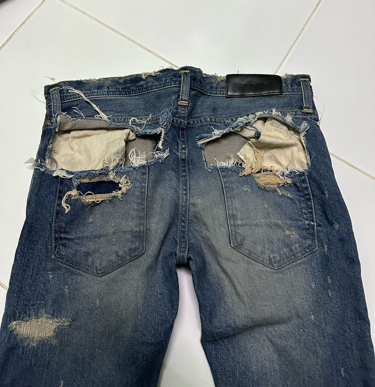 Designer 5351 pour les homme distressed style denim jeans Size US 31 - 5 Thumbnail