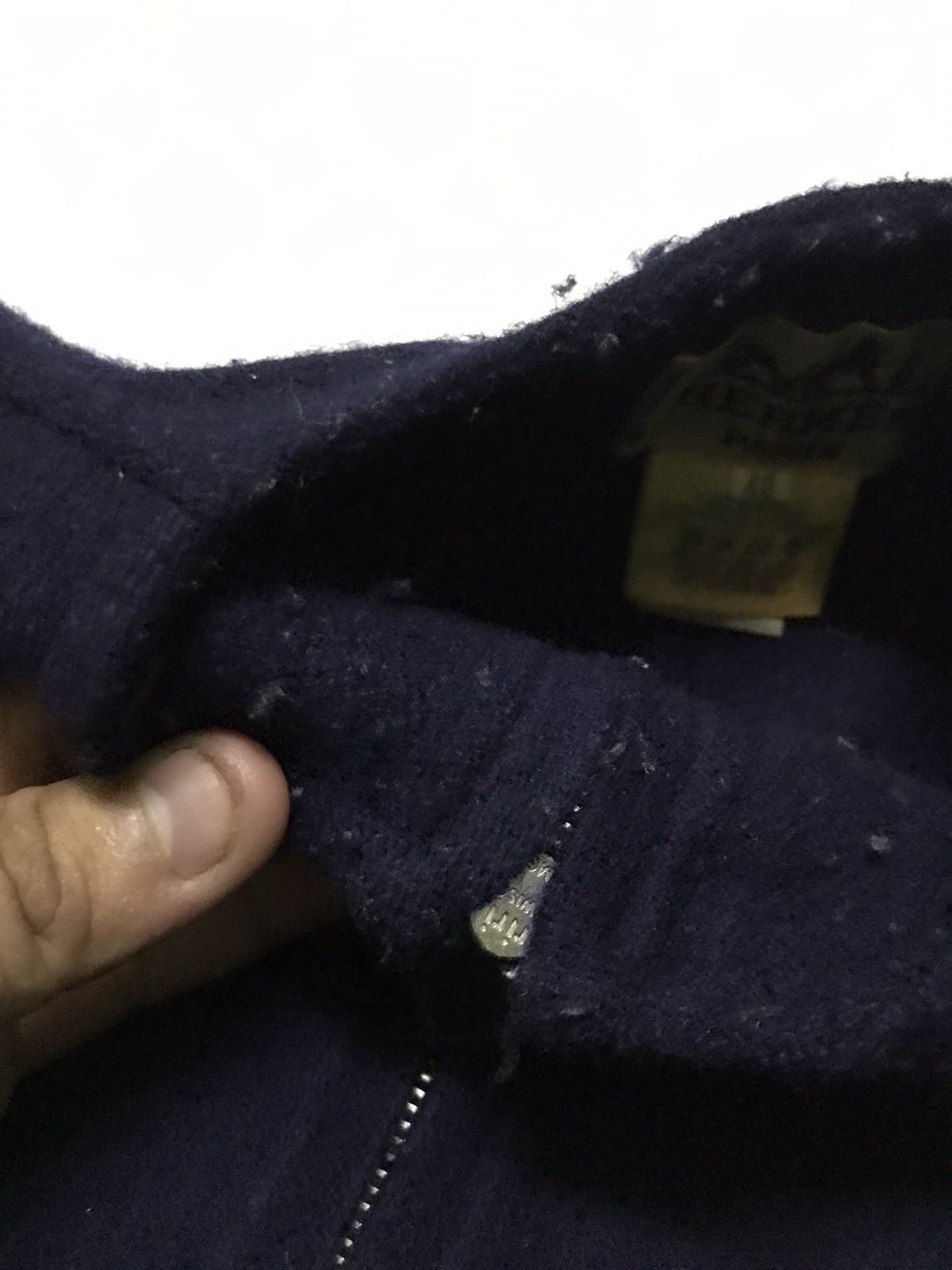 Hermes 🔥Authentic🔥Vintage 80s Hermes oversize wool jacket riri zip Size M / US 6-8 / IT 42-44 - 5 Thumbnail