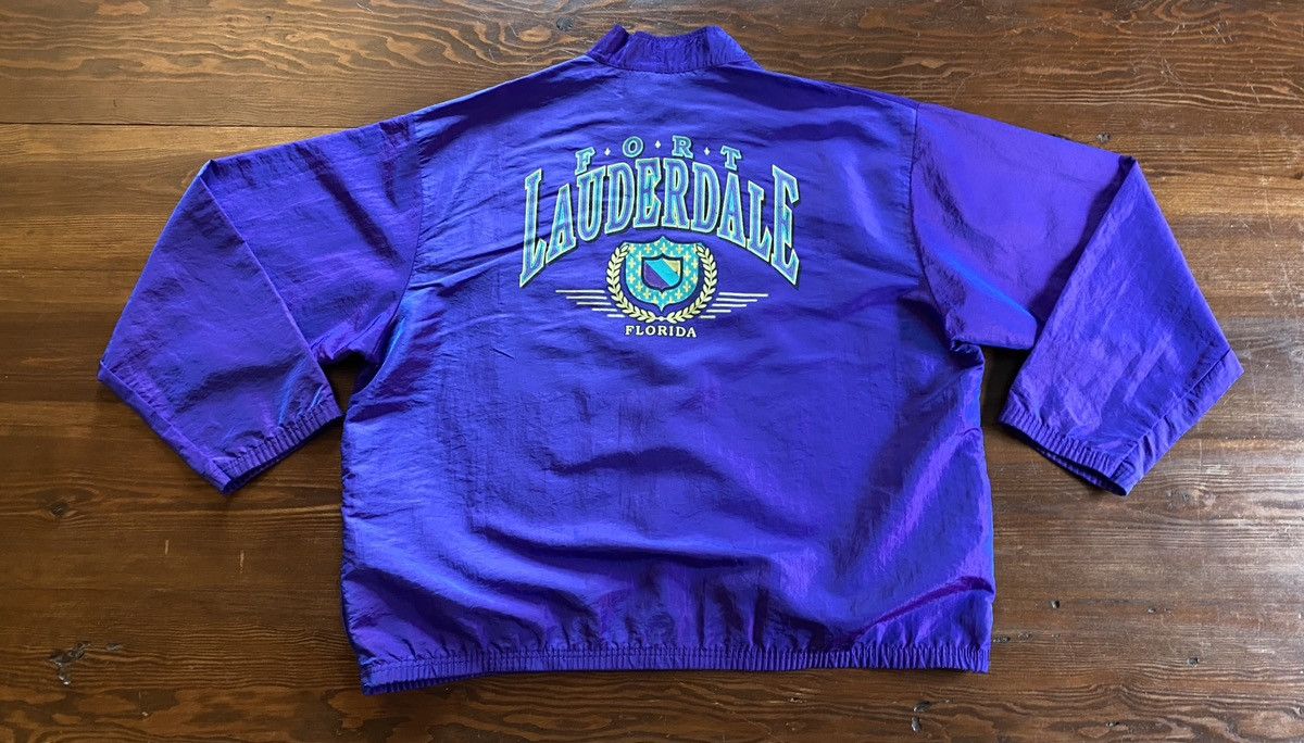 Vintage Vintage 90’s Surf Style Ft. Lauderdale 1/2 Zip Windbreaker Size US XL / EU 56 / 4 - 15 Thumbnail