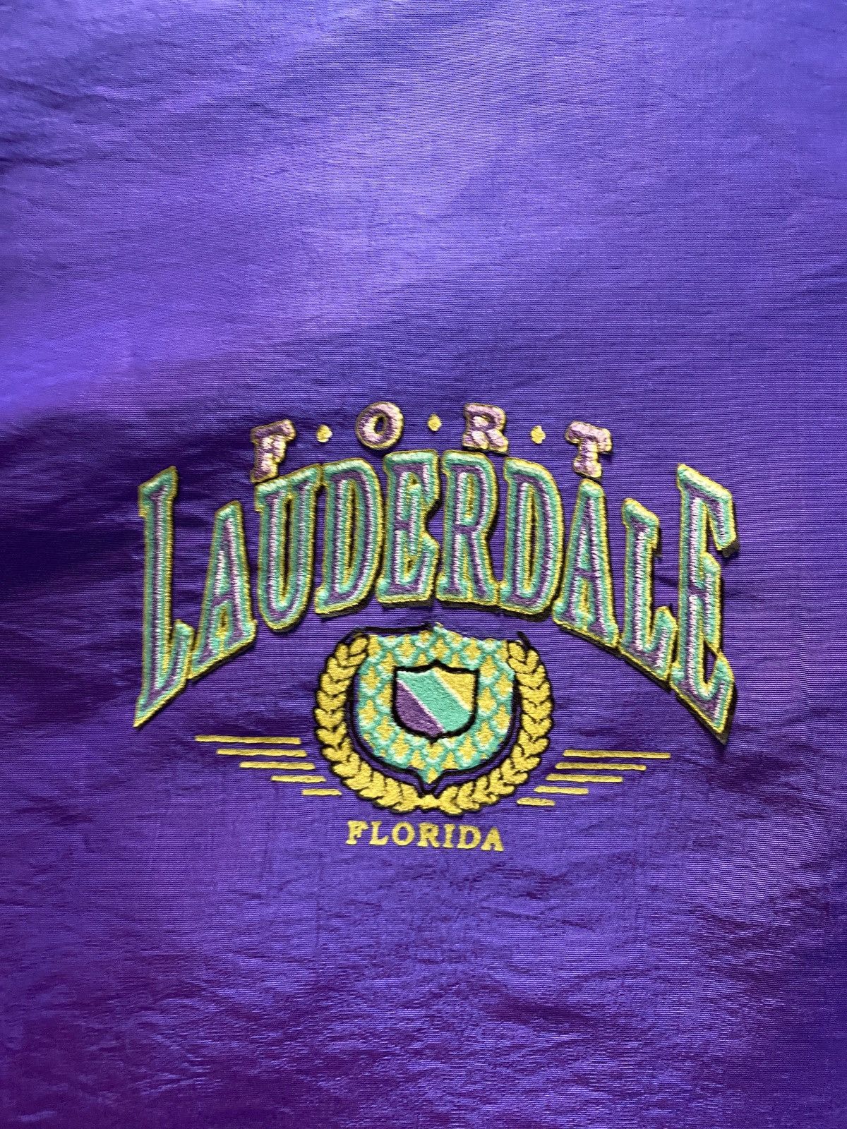Vintage Vintage 90’s Surf Style Ft. Lauderdale 1/2 Zip Windbreaker Size US XL / EU 56 / 4 - 4 Thumbnail