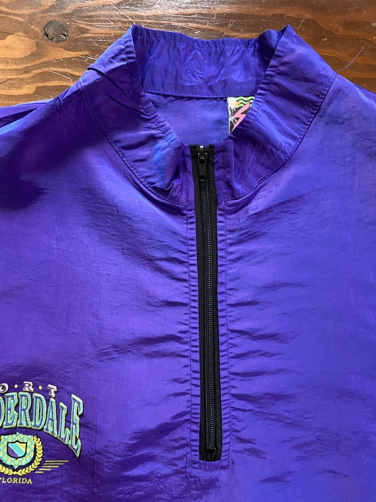 Vintage Vintage 90’s Surf Style Ft. Lauderdale 1/2 Zip Windbreaker Size US XL / EU 56 / 4 - 6 Thumbnail