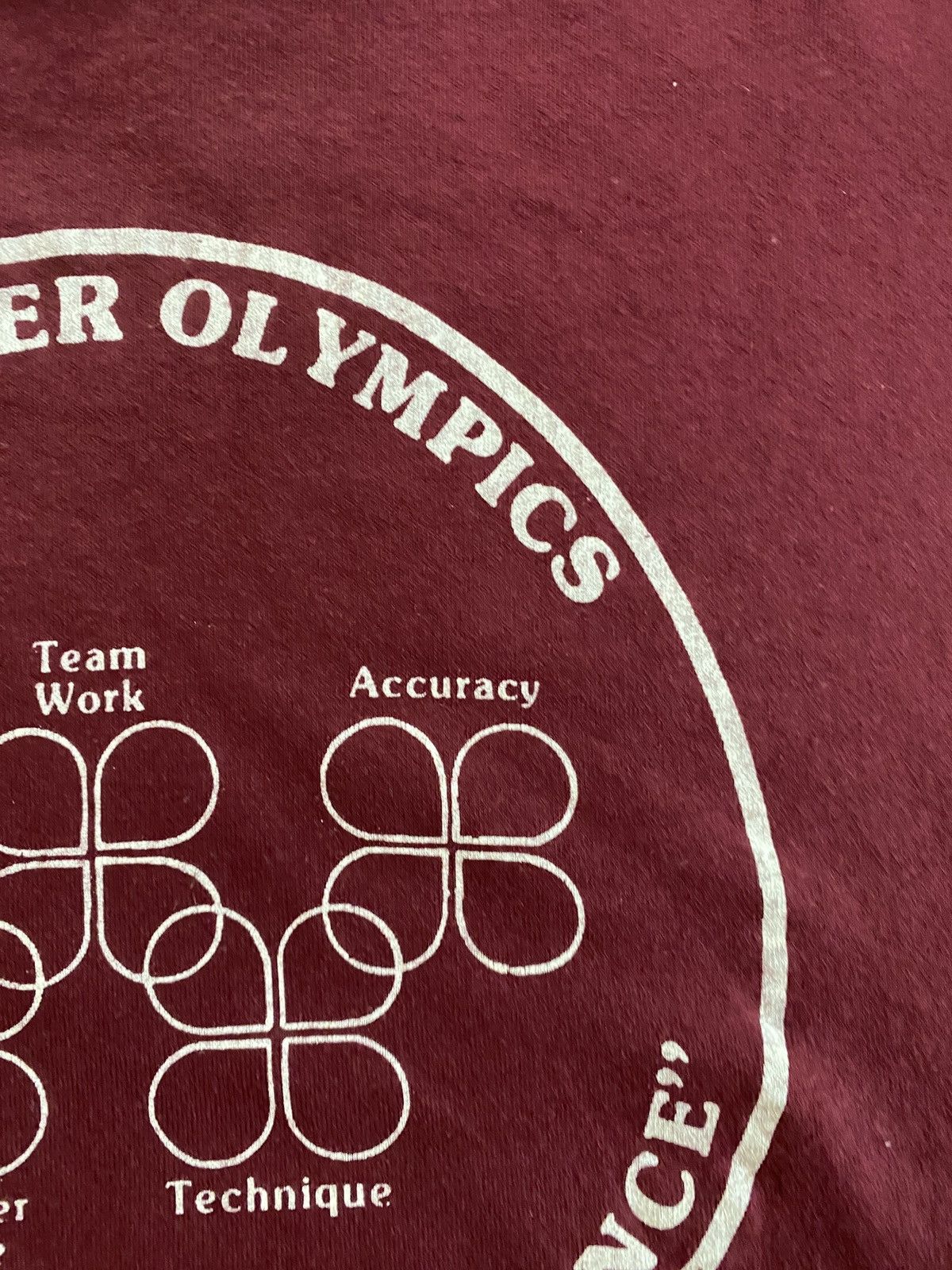 Jerzees Vintage ‘90 Cashier Olympics Single Stitch Sleeves Tee Size US L / EU 52-54 / 3 - 4 Thumbnail