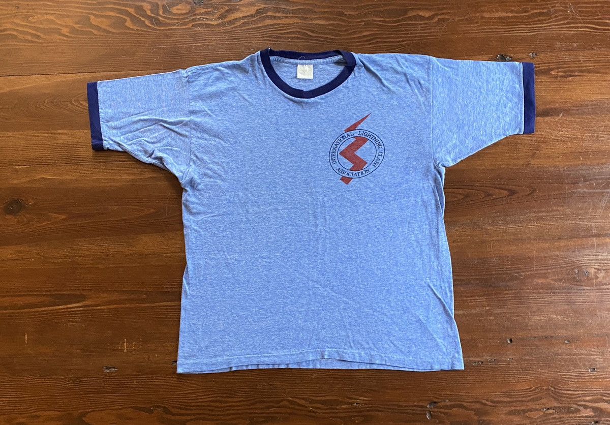 Spruce Vintage 70’s Lightning Class Crop Ringer Single Stitch Tee Size US M / EU 48-50 / 2 - 2 Thumbnail