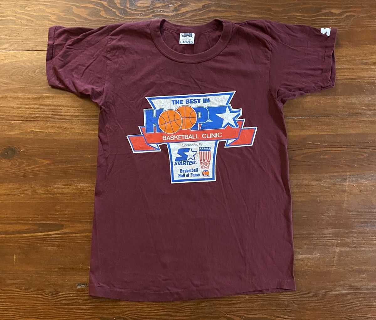 Starter Vintage 90’s Starter Basketball Hall Fame Single Stitch Tee Size US S / EU 44-46 / 1 - 2 Thumbnail