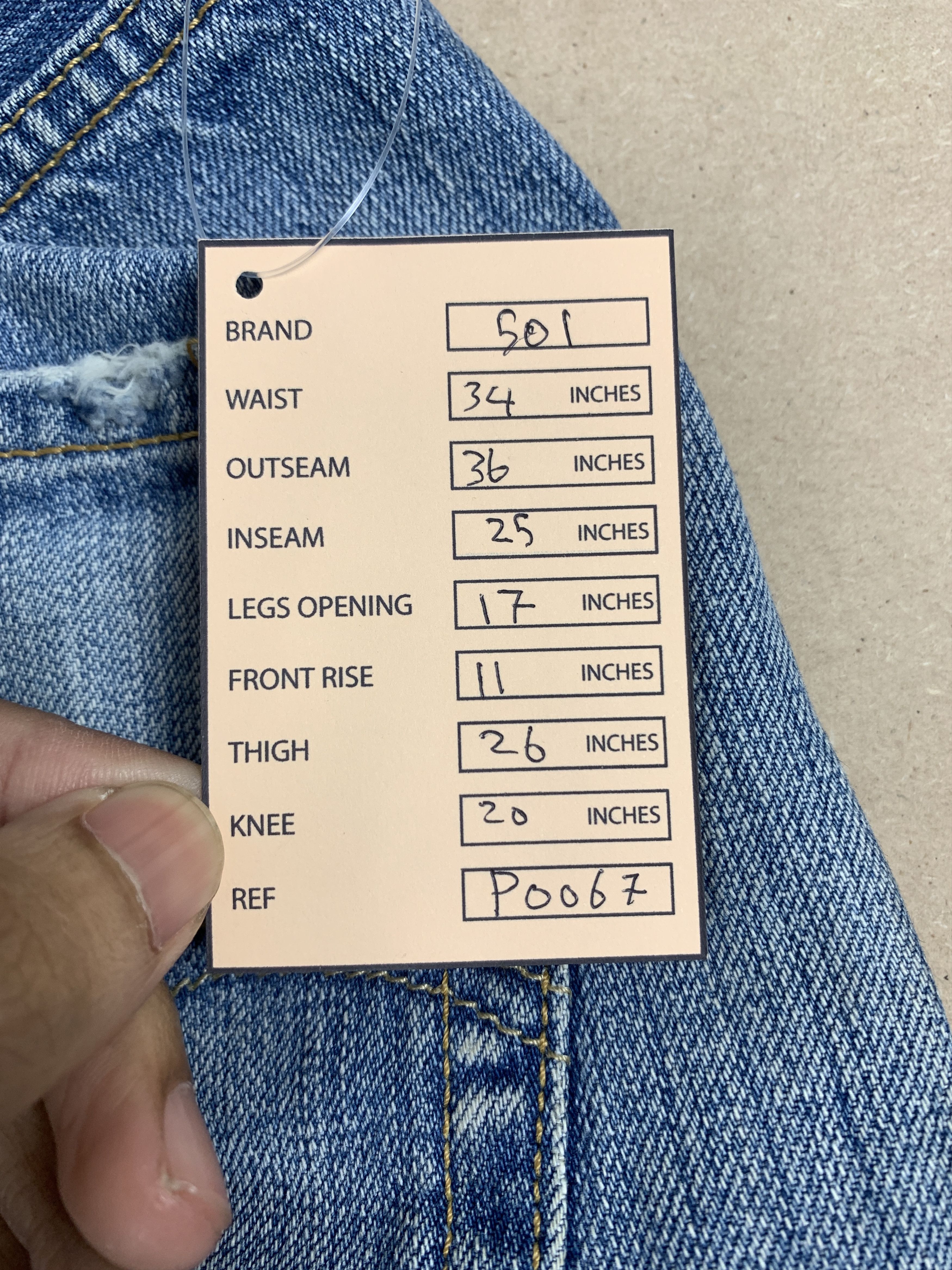 Levi's Vintage LEVI'S 501 Distressed Faded Jeans P0067 Size US 34 / EU 50 - 19 Thumbnail