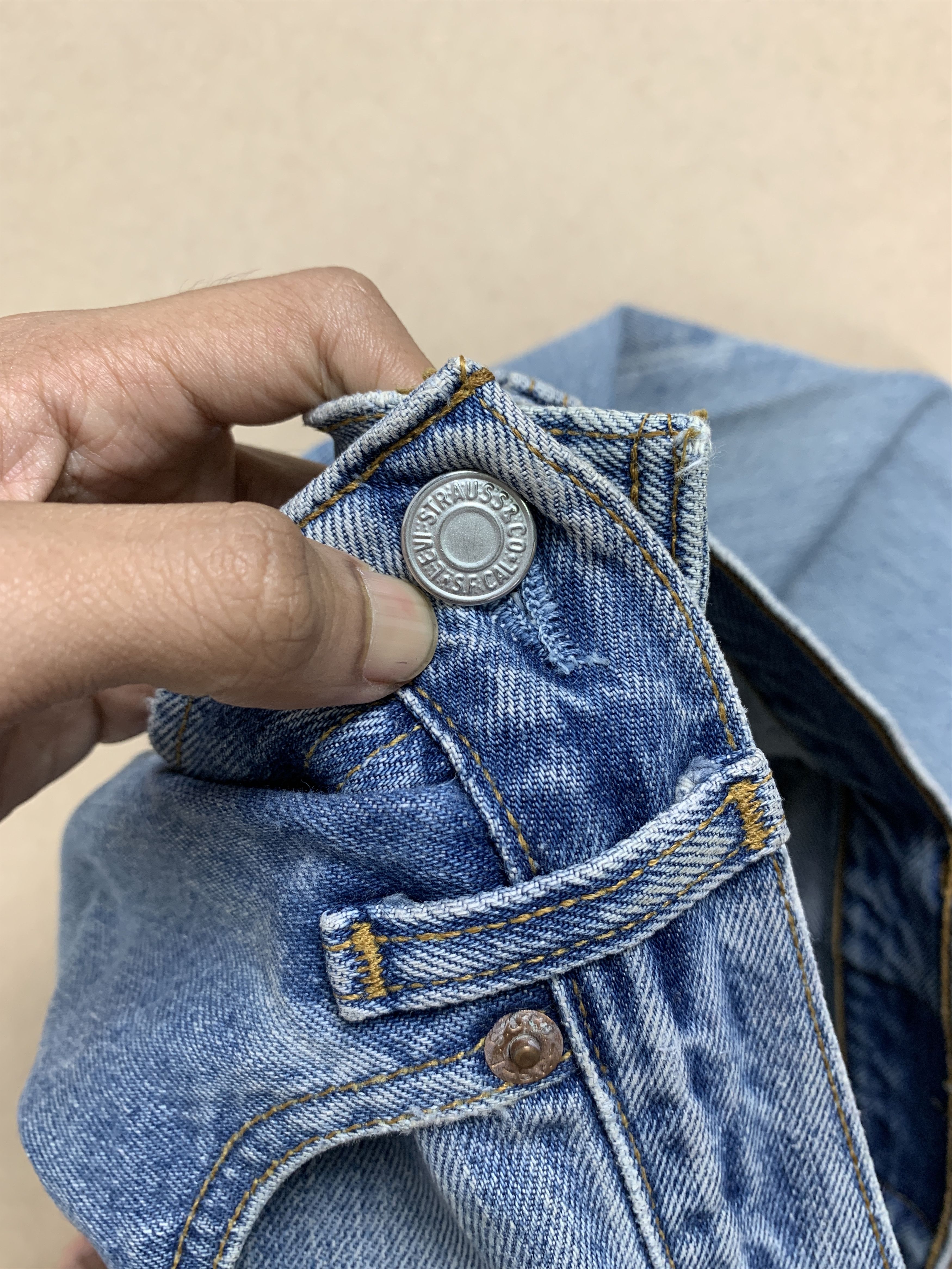 Levi's Vintage 90s LEVI'S 501 Faded Jeans P0112 Size US 32 / EU 48 - 13 Thumbnail